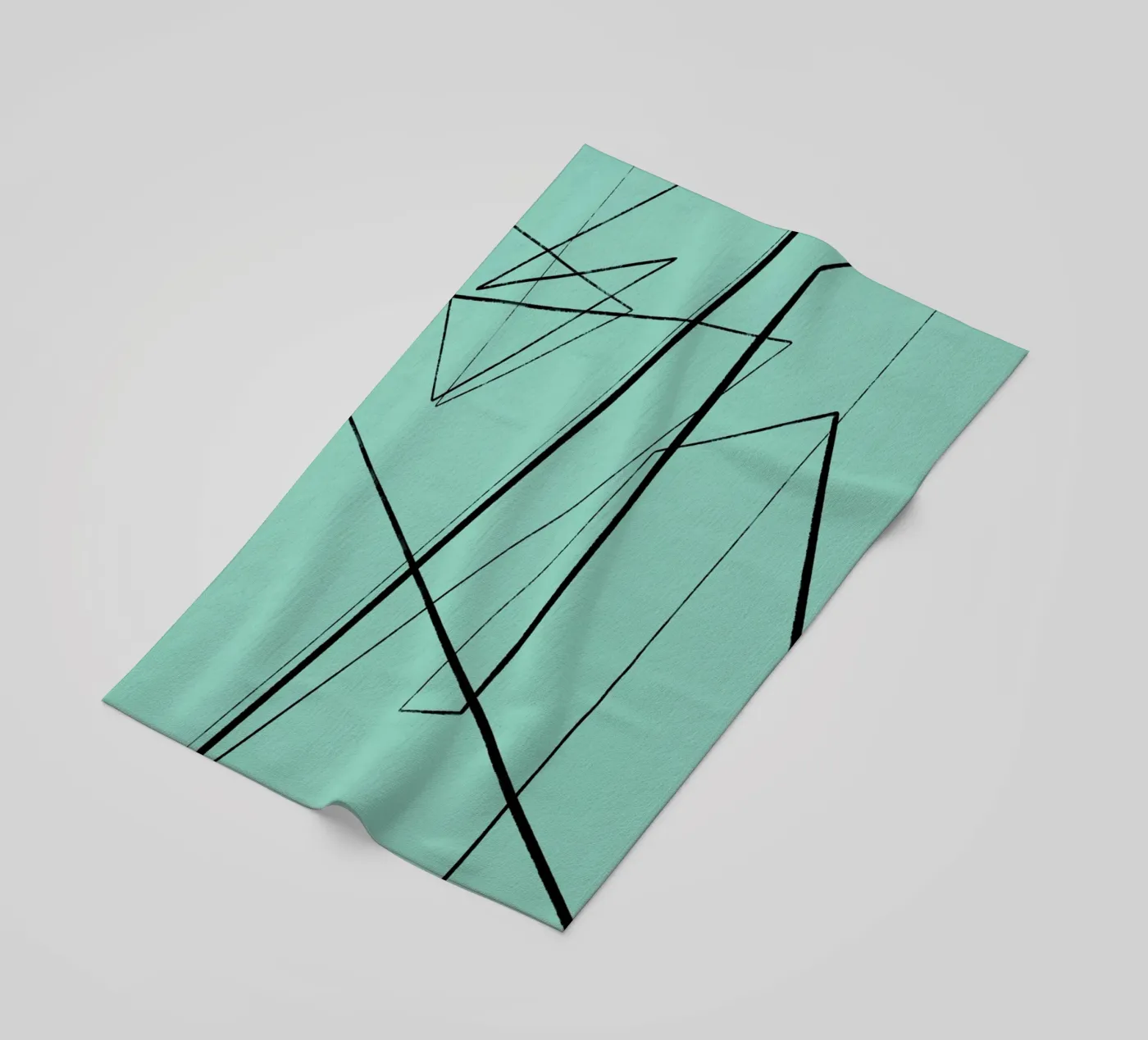 Angular Lines No 3 beach towel by treechild