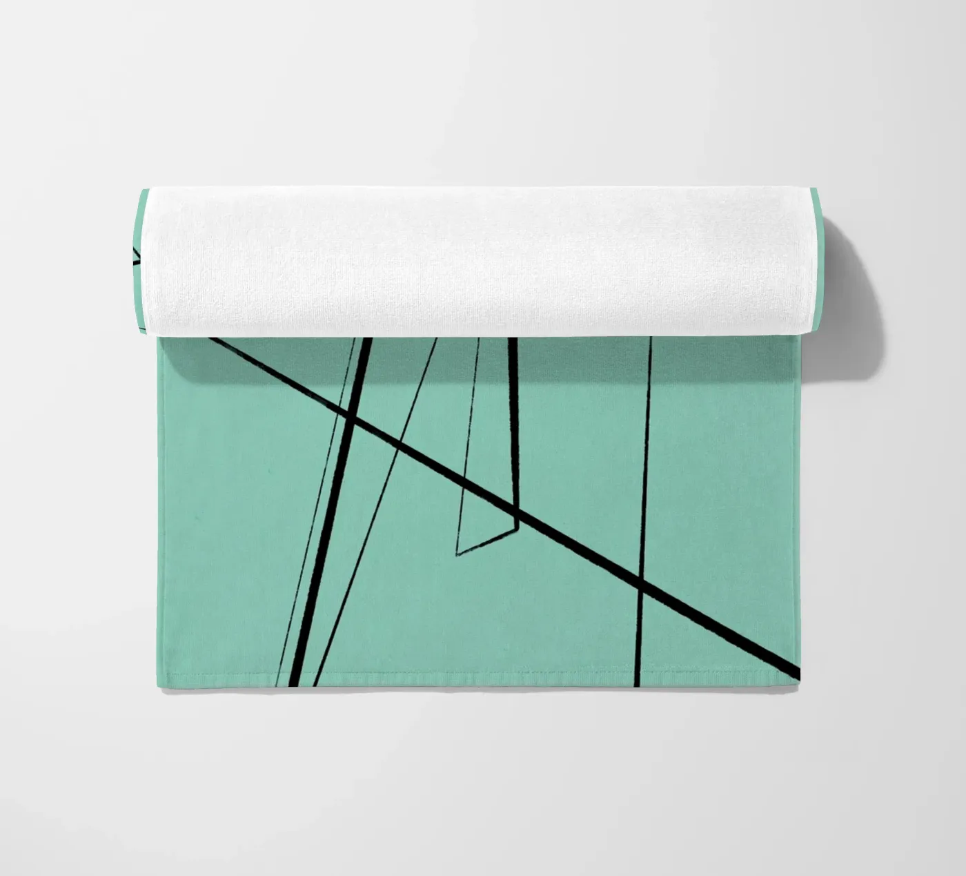 Angular Lines No 3 beach towel by treechild