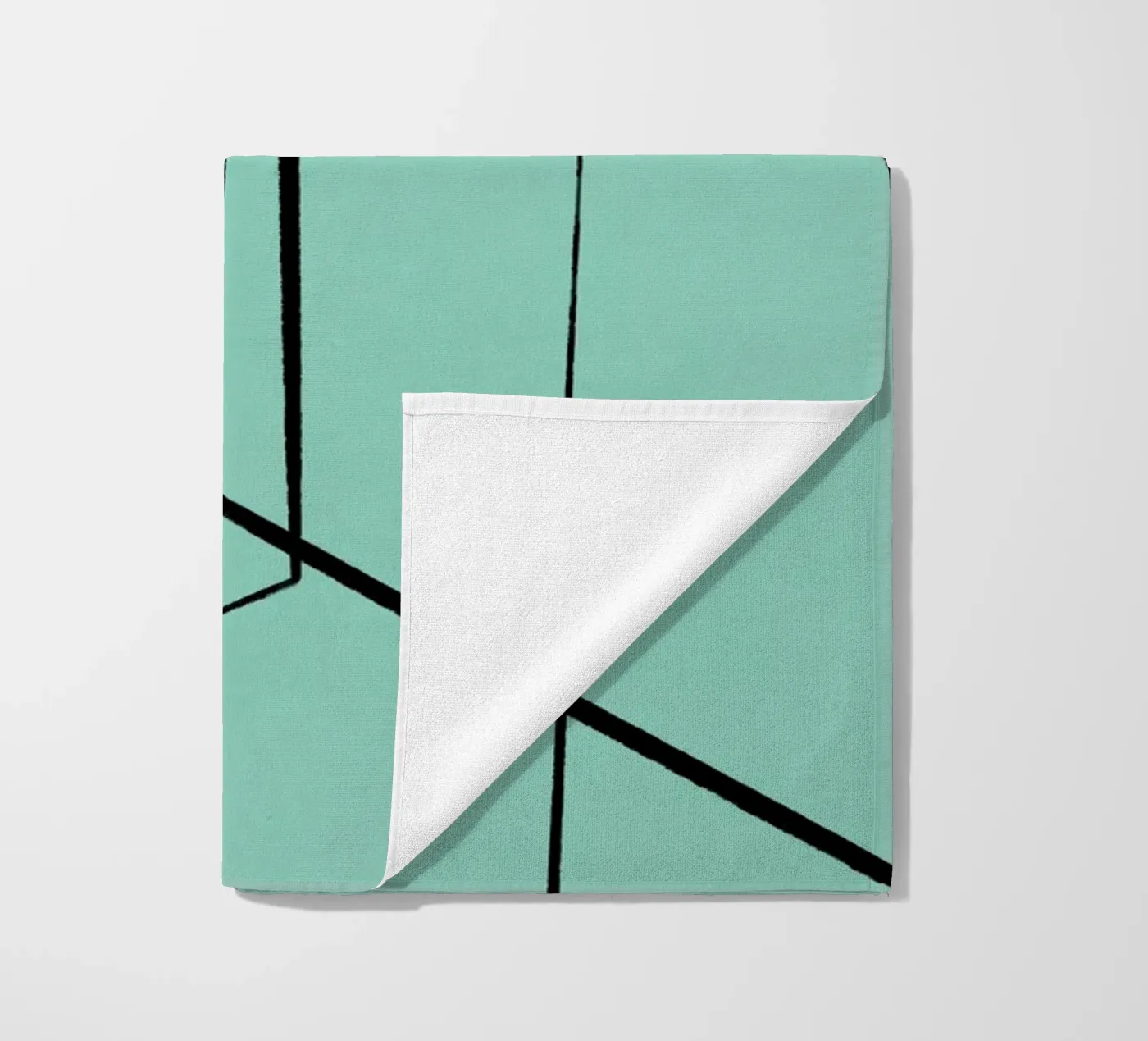 Angular Lines No 3 beach towel by treechild