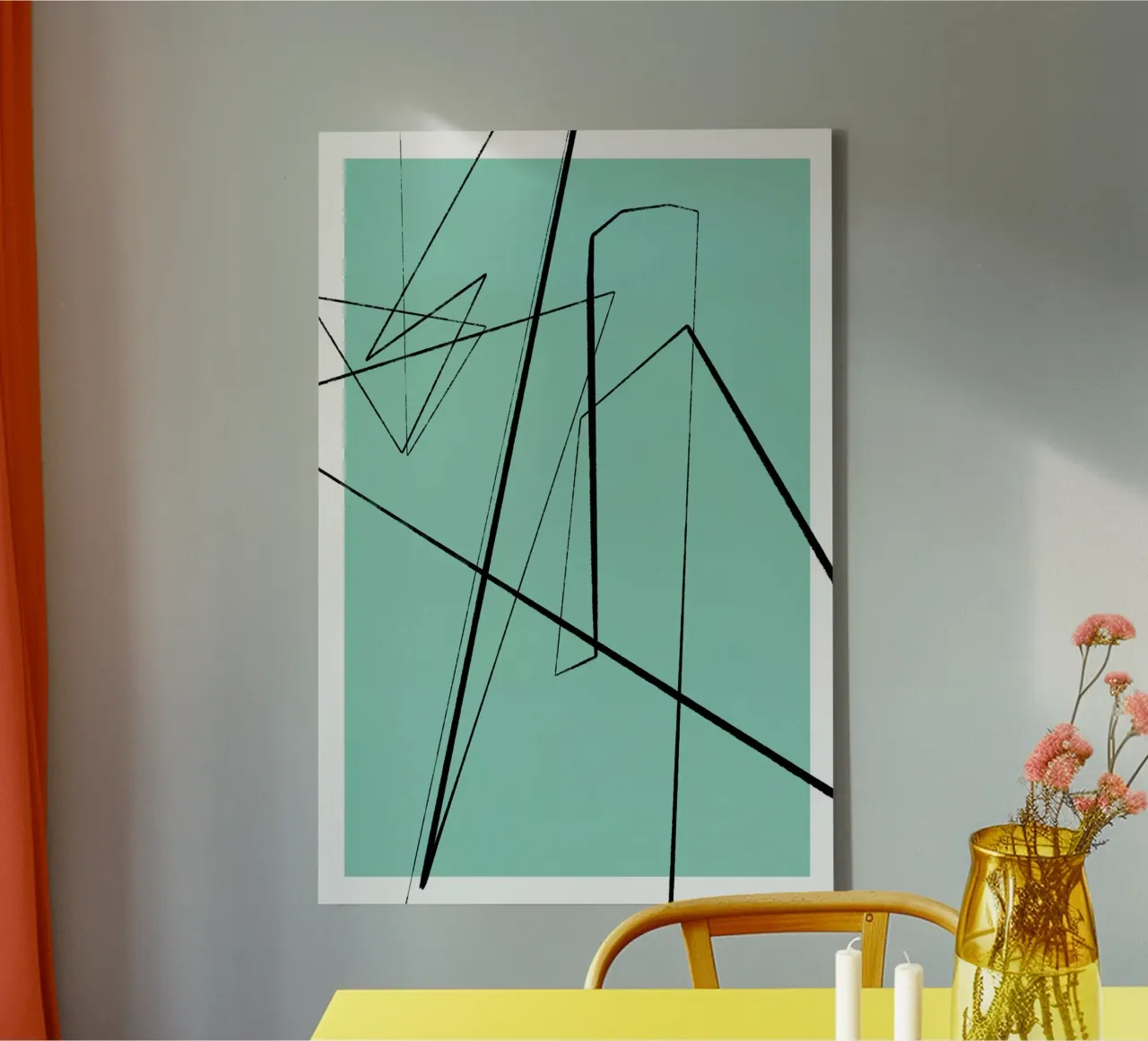 Angular Lines No 3 Leinwand von treechild