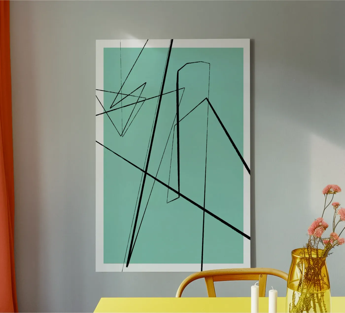 Angular Lines No 3 tela da treechild