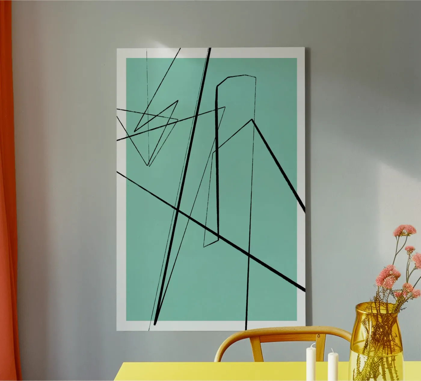 Angular Lines No 3 tela da treechild