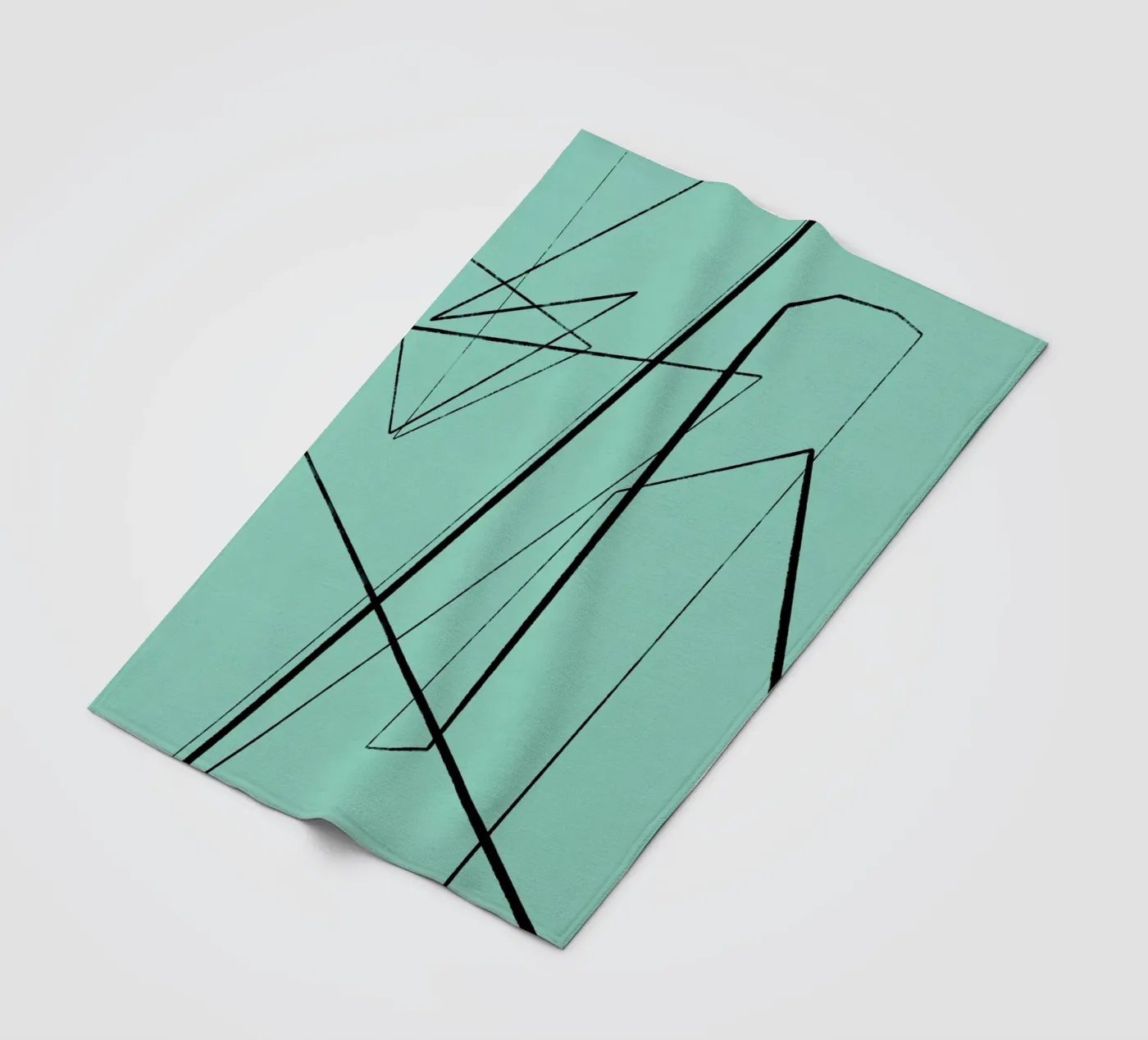 Angular Lines No 3 Fleecedecke von treechild