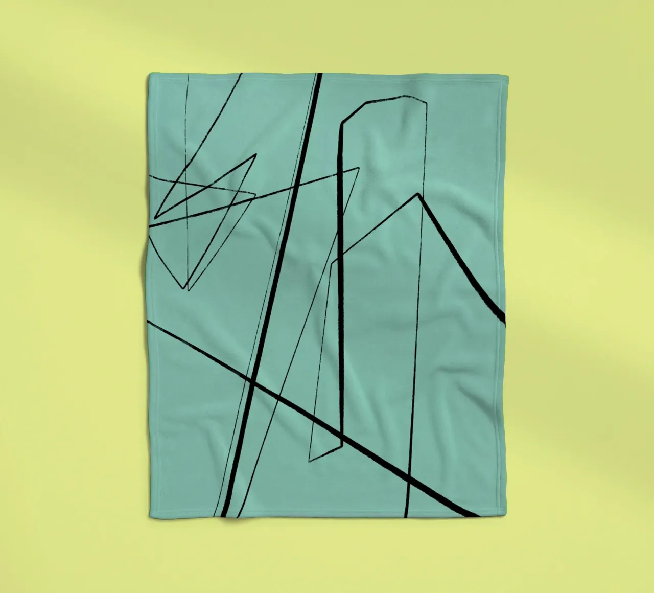 Angular Lines No 3 Fleecedecke von treechild