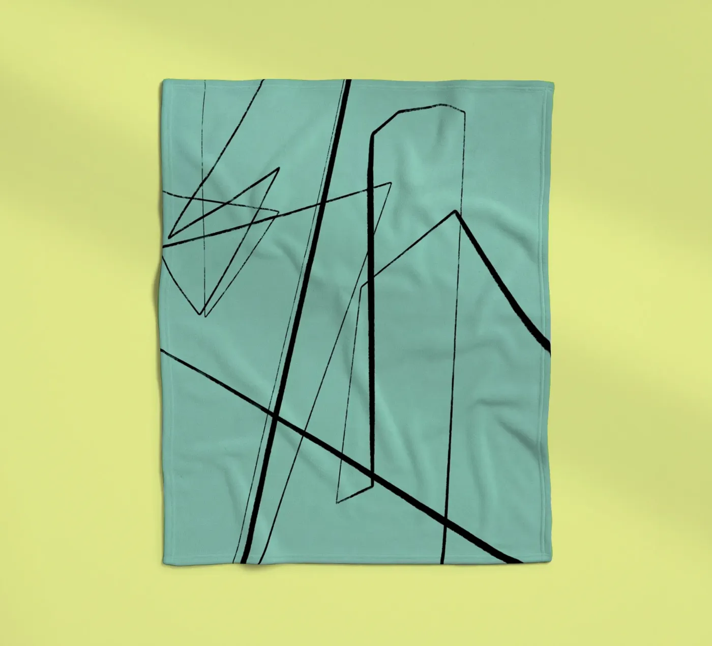 Angular Lines No 3 fleecedeken van treechild