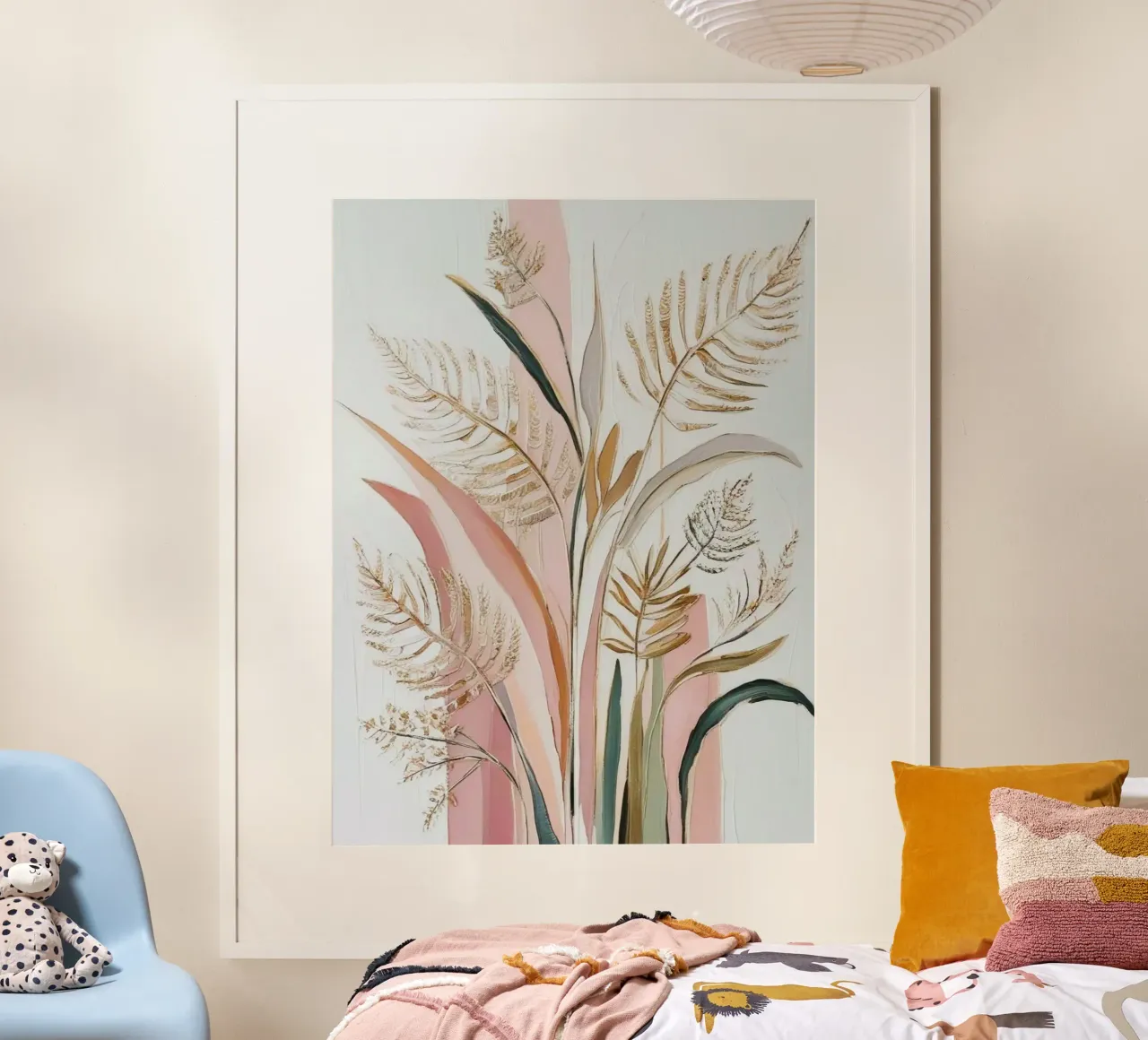 long leaf poster con telaio in plastica da firmana