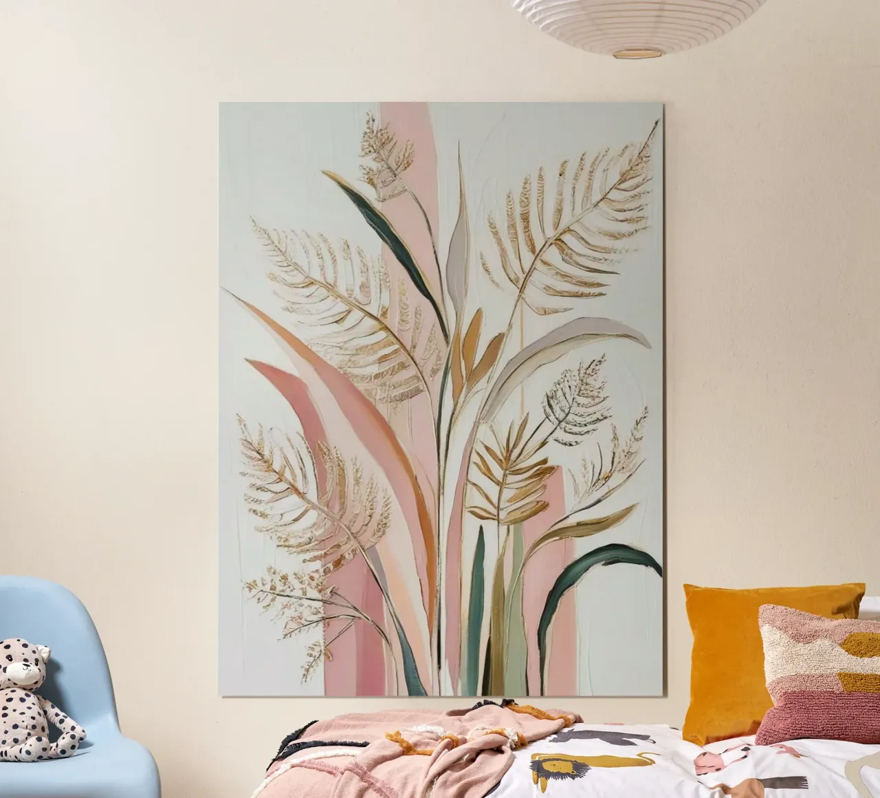 long leaf poster con telaio in plastica da firmana