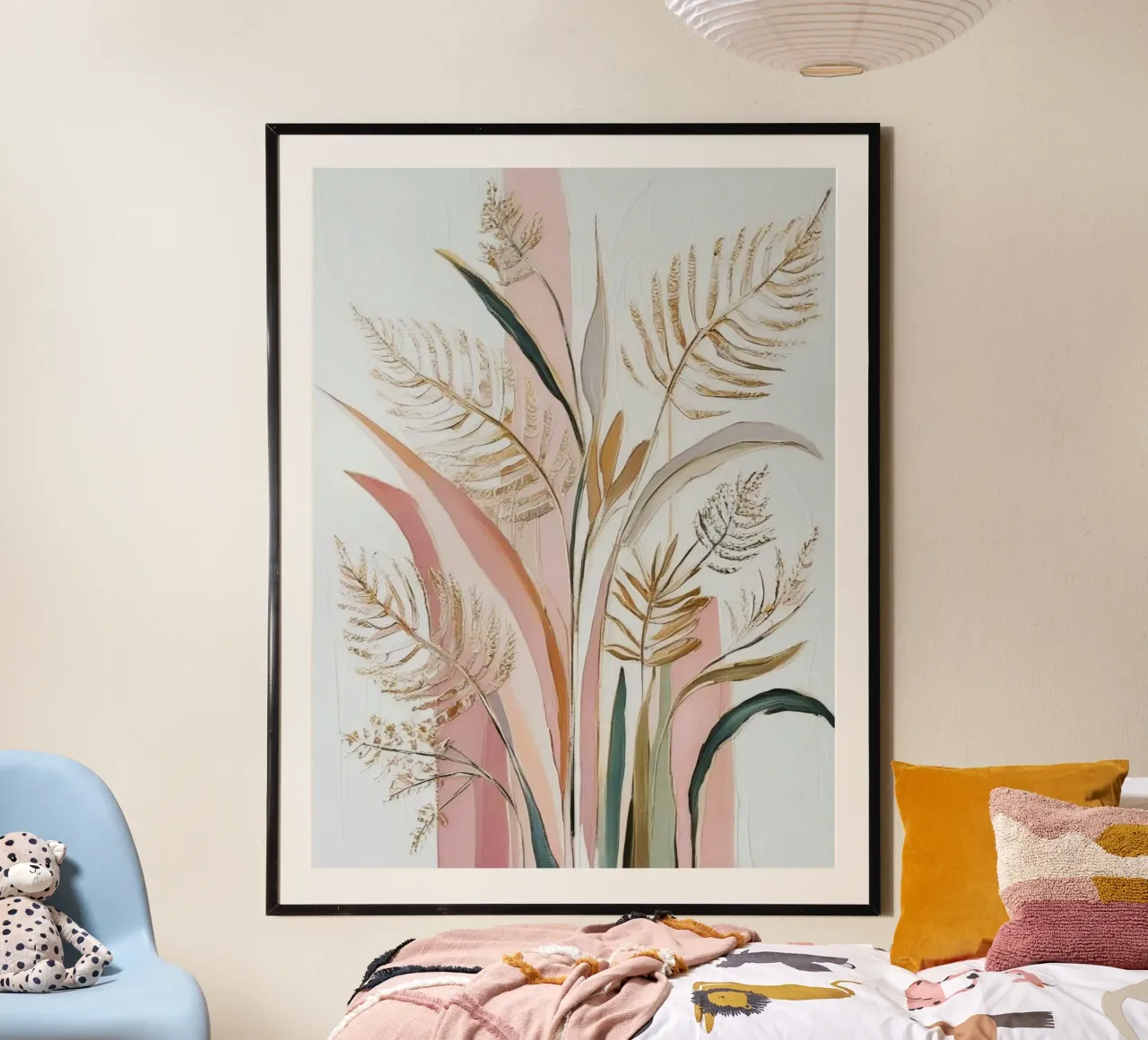long leaf poster con telaio in plastica da firmana