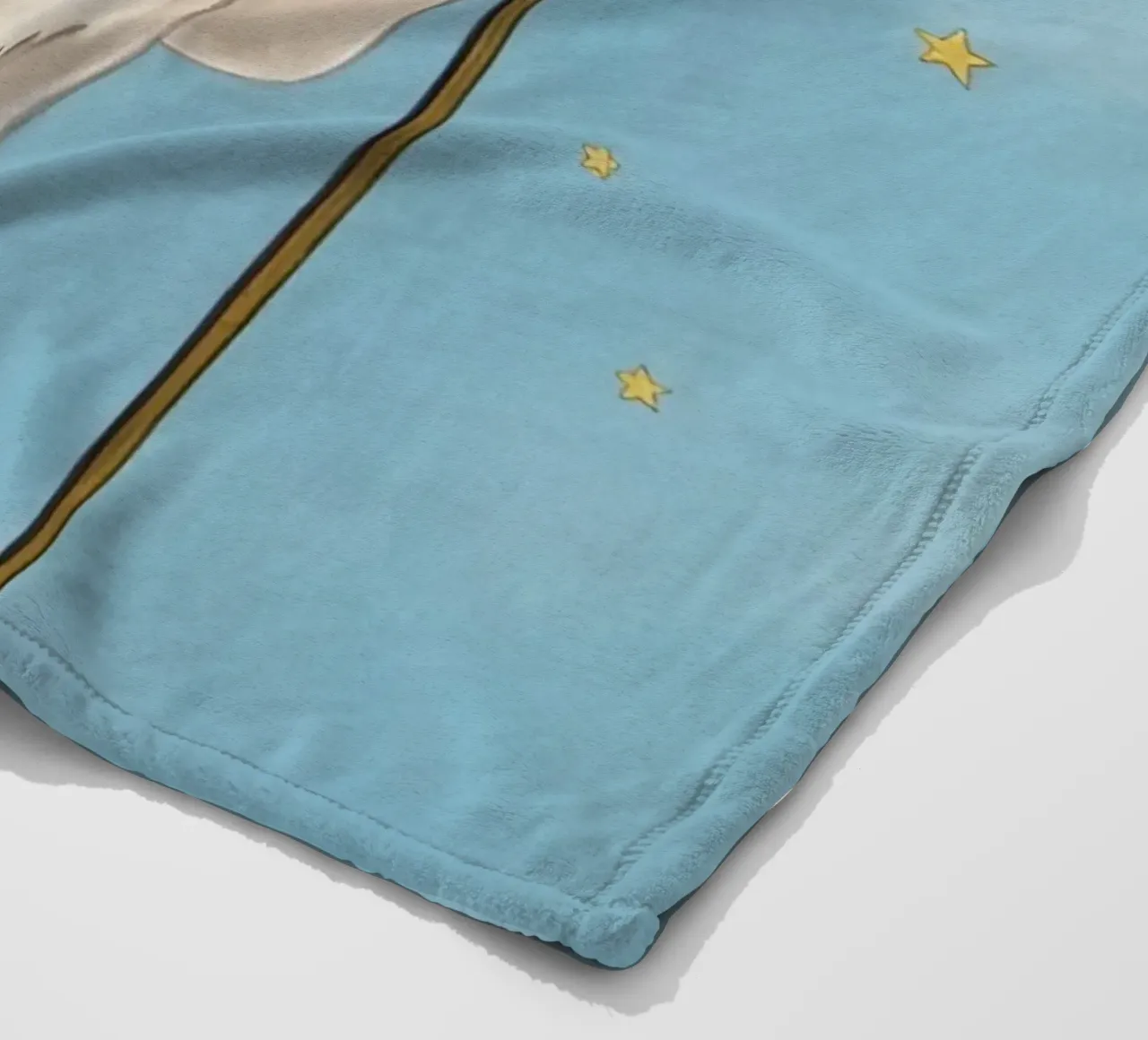 Coniglio bianco con in mano una bacchetta a stella coperta in pile da DesignDoodle