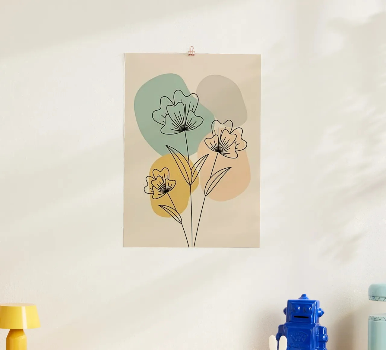 rose line shape poster da sunity