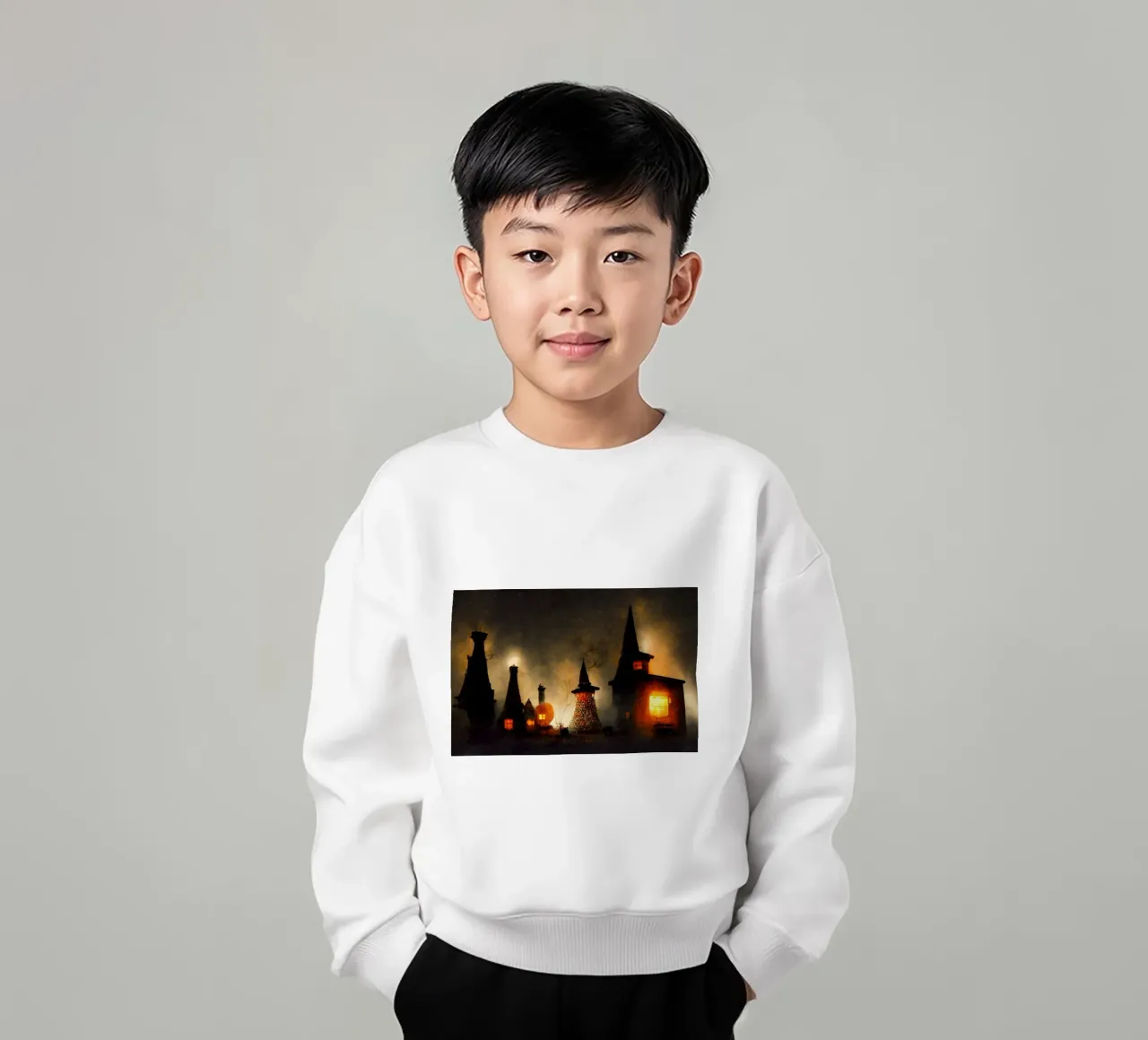Spooky Village felpa bambino da treechild