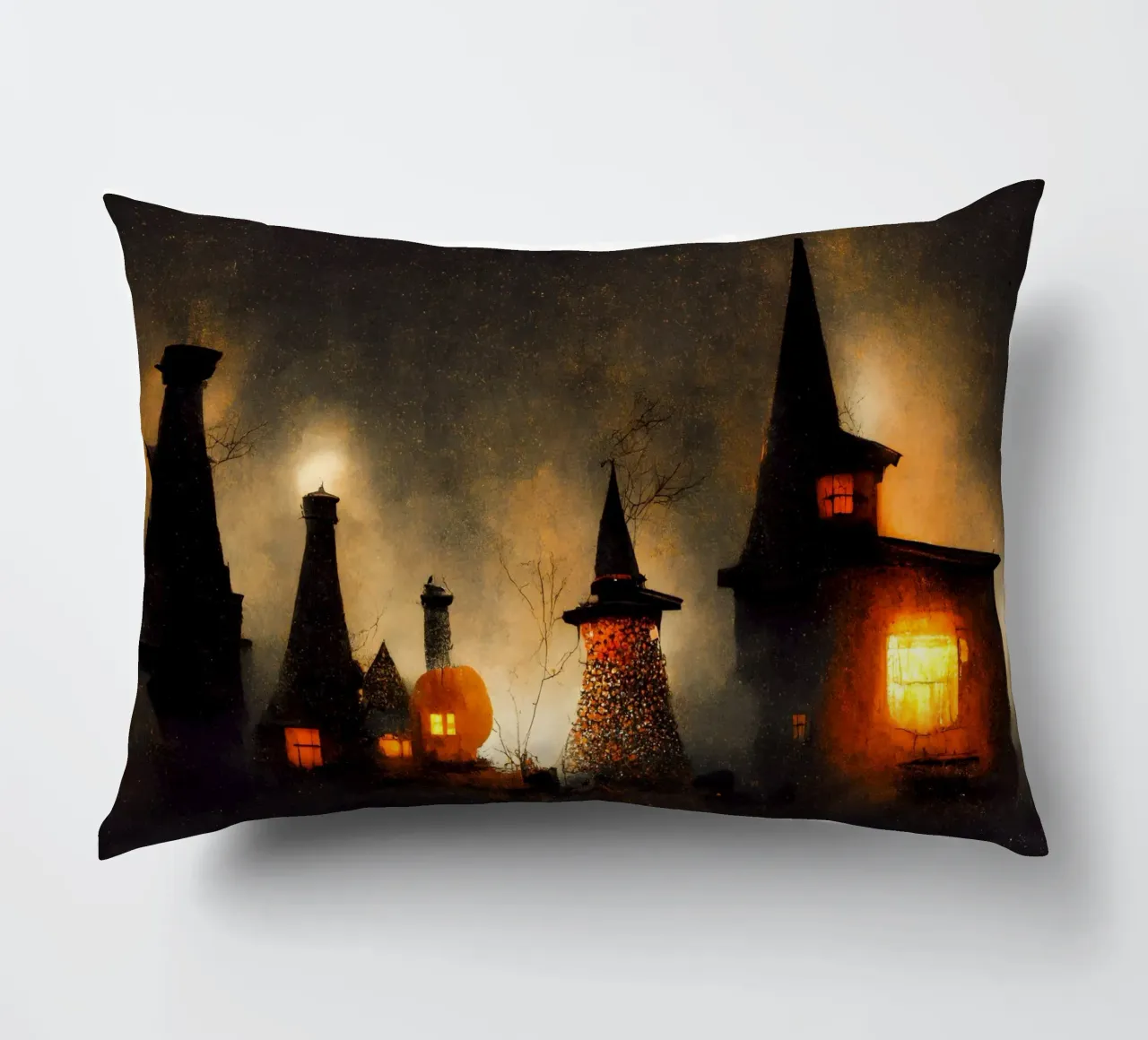 Spooky Village cuscino da treechild