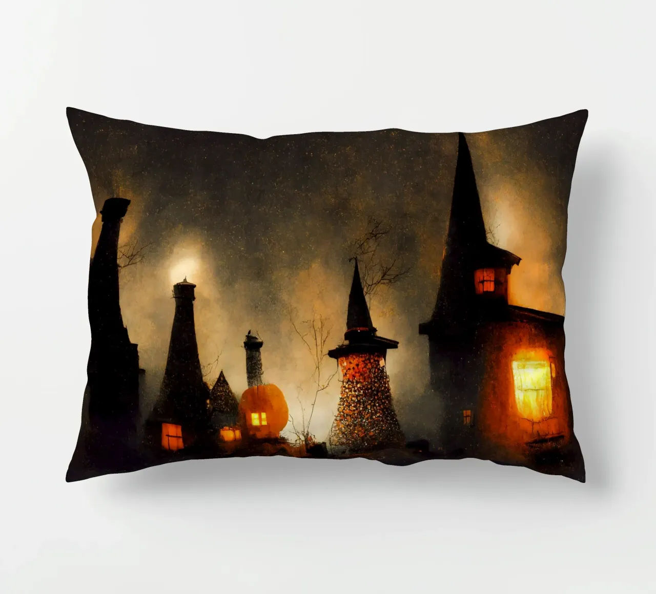 Spooky Village cuscino da treechild