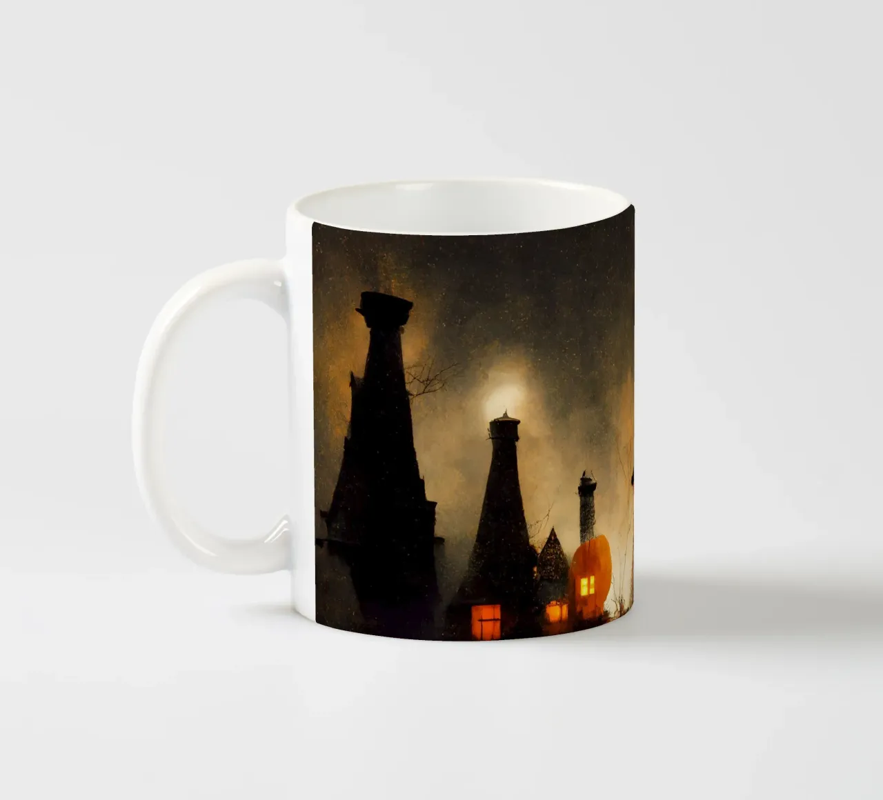 Spooky Village tazza in ceramica da treechild