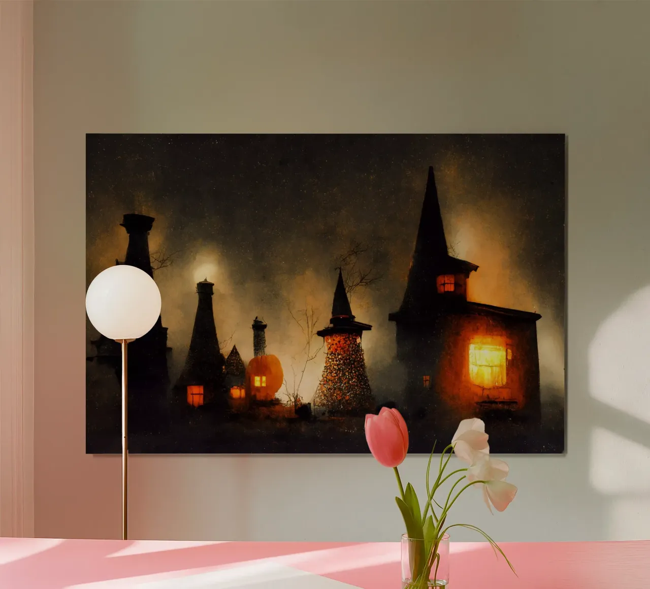 Spooky Village carta hahnemühle da treechild
