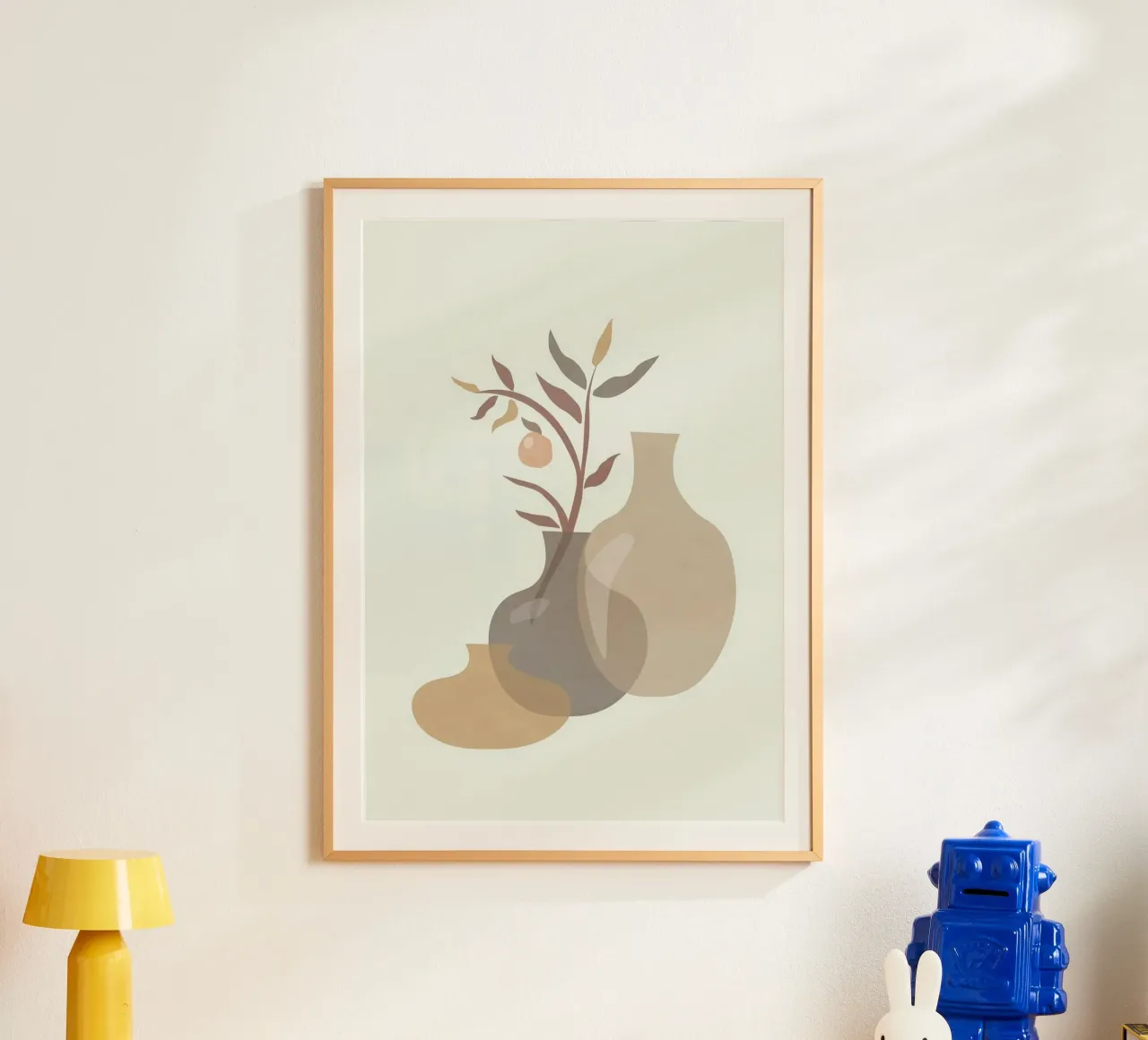 shape vase and leaf fruit poster da firmana