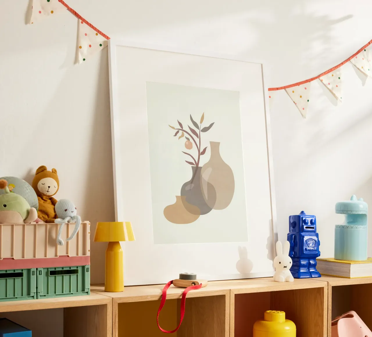 shape vase and leaf fruit poster da firmana
