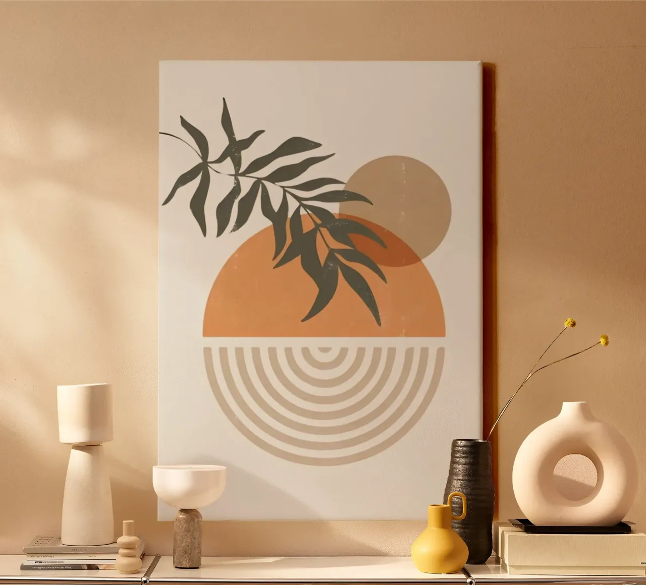 circle shape line tela con Cornice a cassetta da firmana