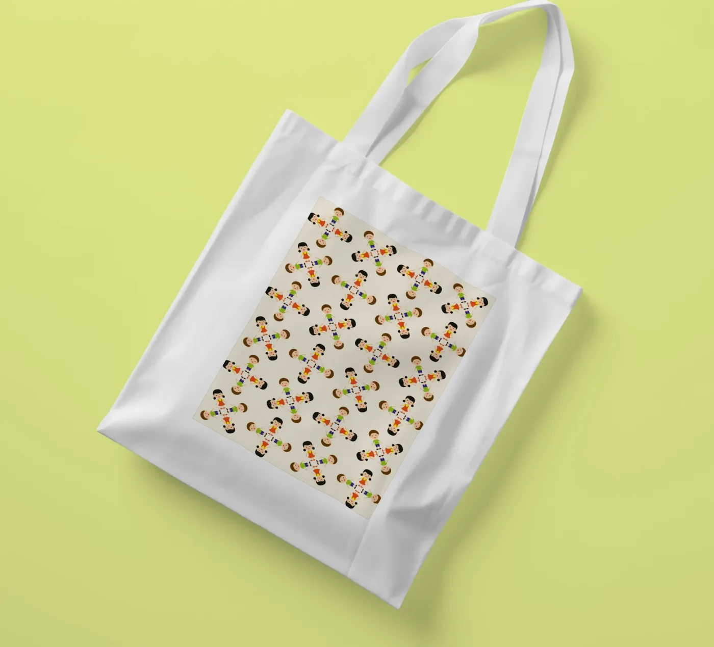 Children pattern tote bag by kathrinmay