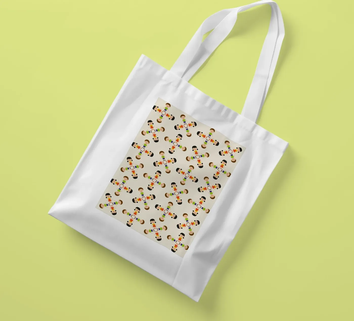 Children pattern tote bag by kathrinmay