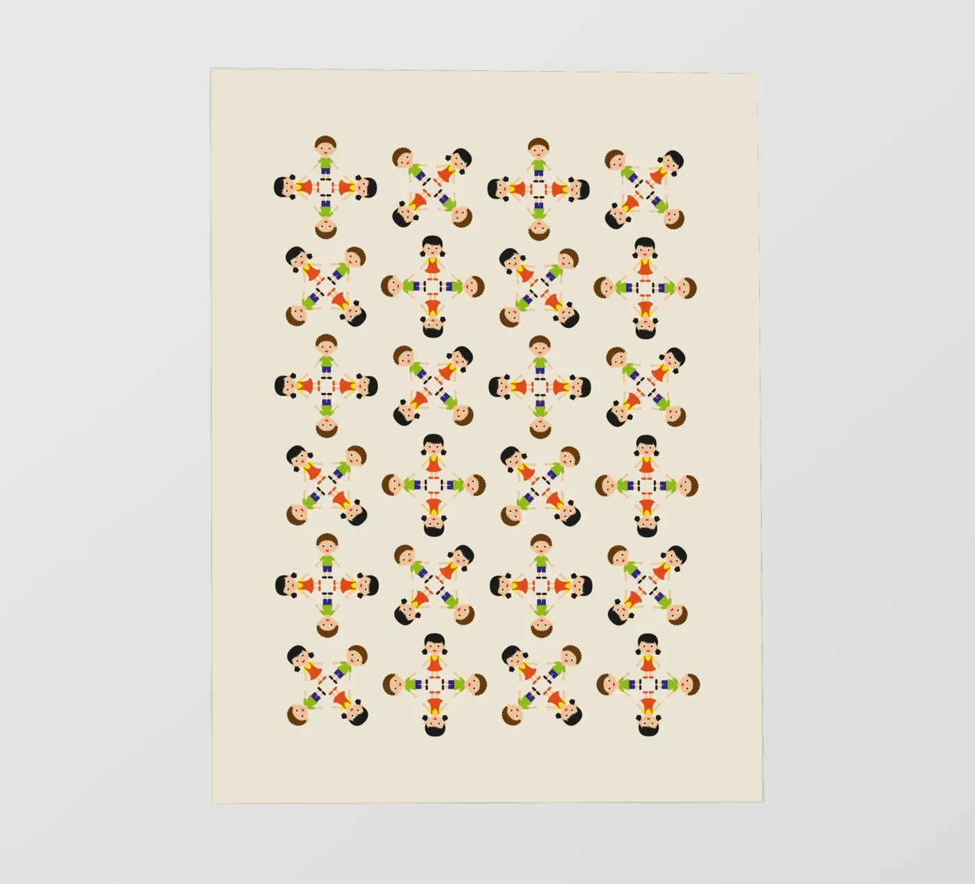 Children pattern backlit film by kathrinmay