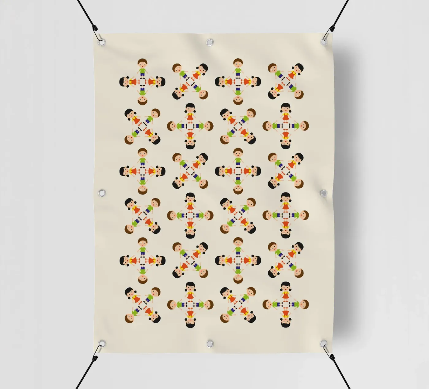 Children pattern PVC Plane von kathrinmay
