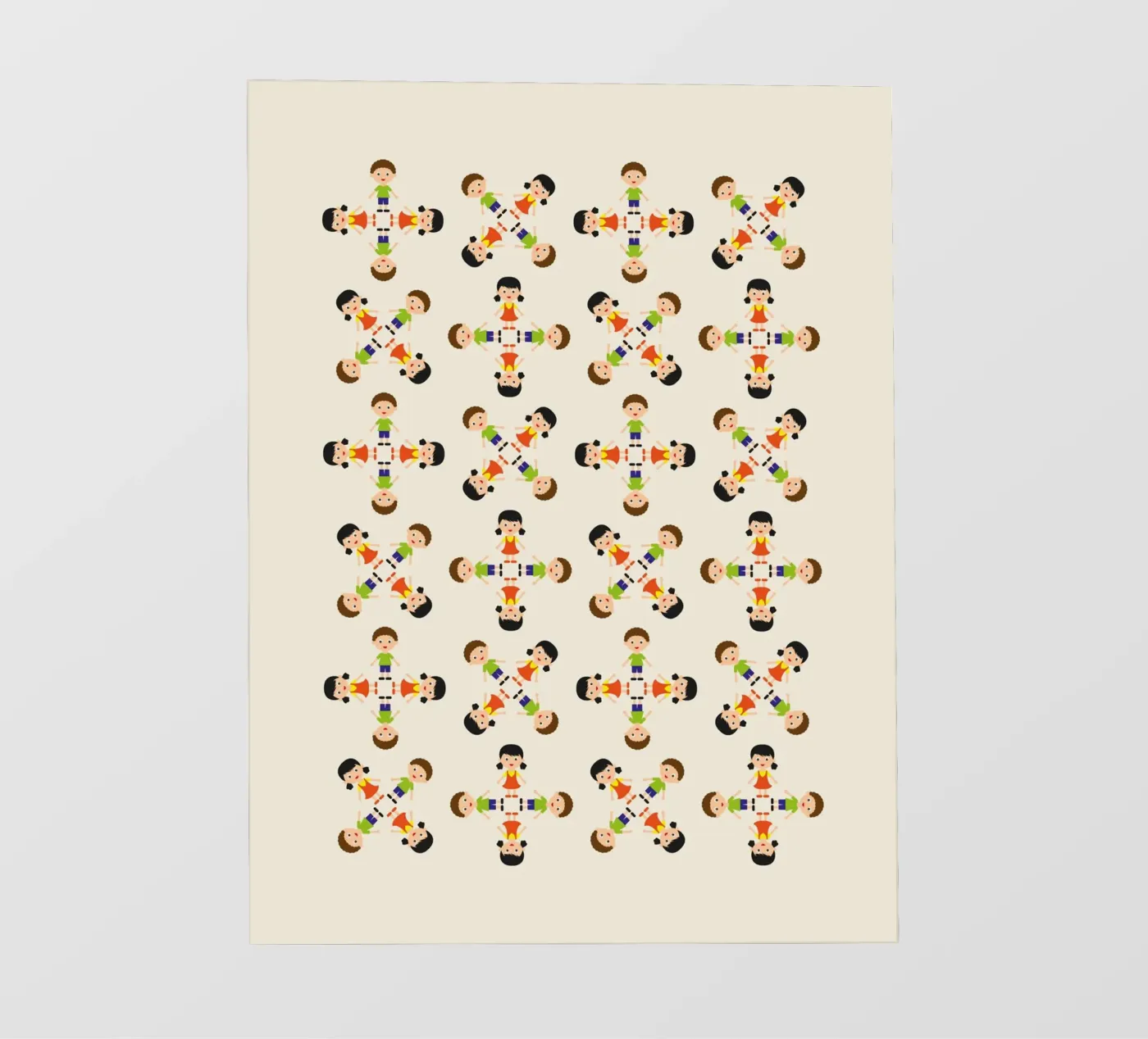 Children pattern PVC Plane von kathrinmay