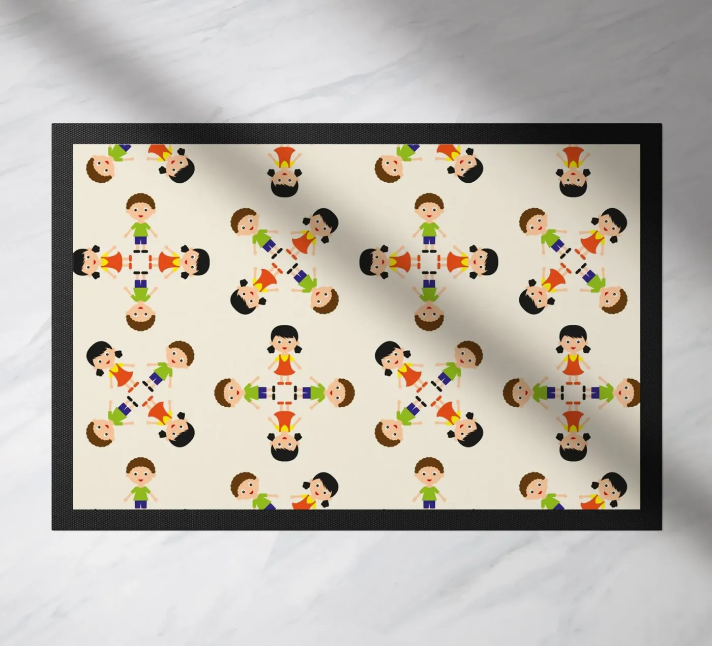 Children pattern deurmat van kathrinmay