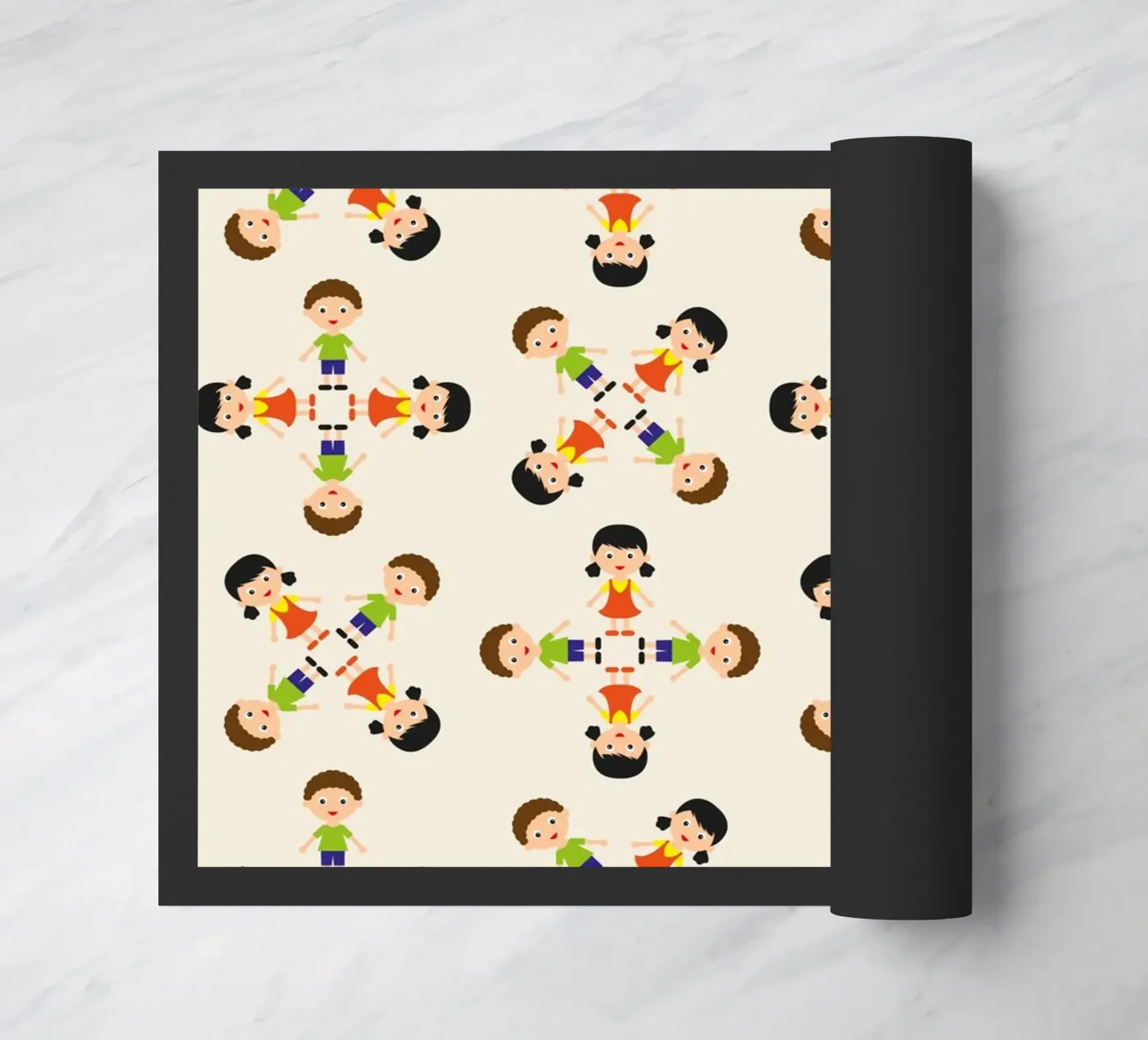 Children pattern deurmat van kathrinmay