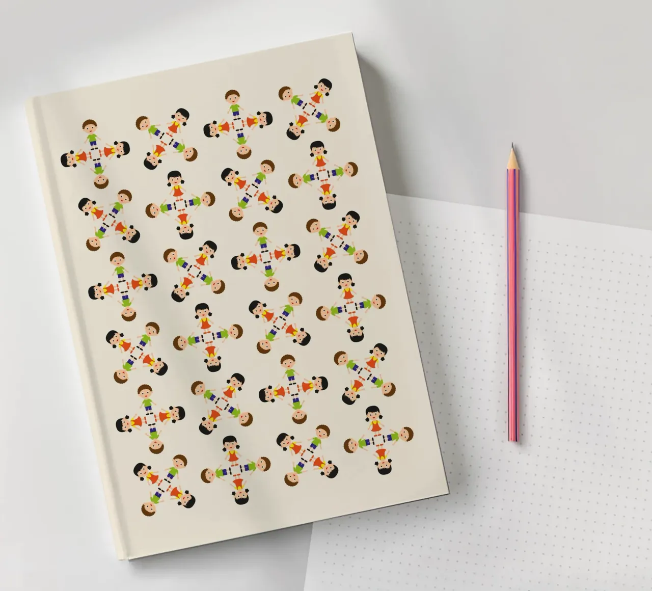 Children pattern notebook by kathrinmay