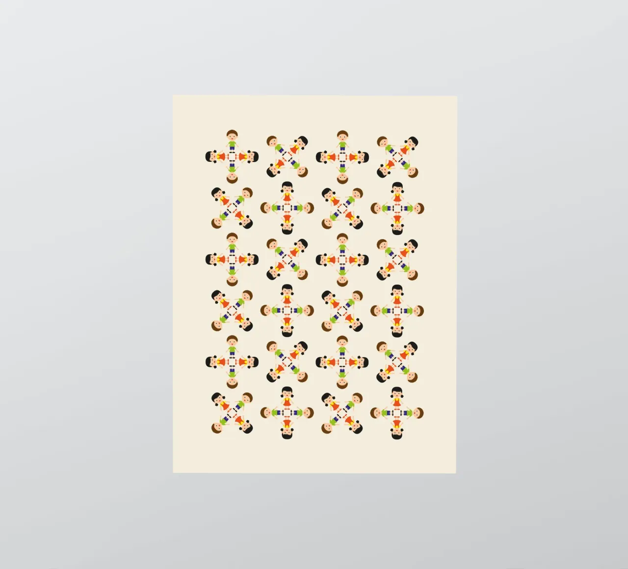 Children pattern adesivo da kathrinmay