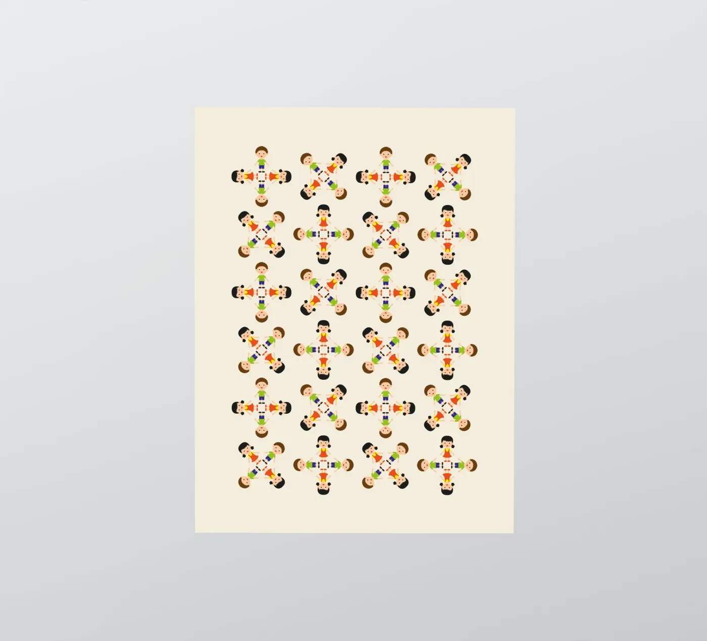 Children pattern adesivo da kathrinmay