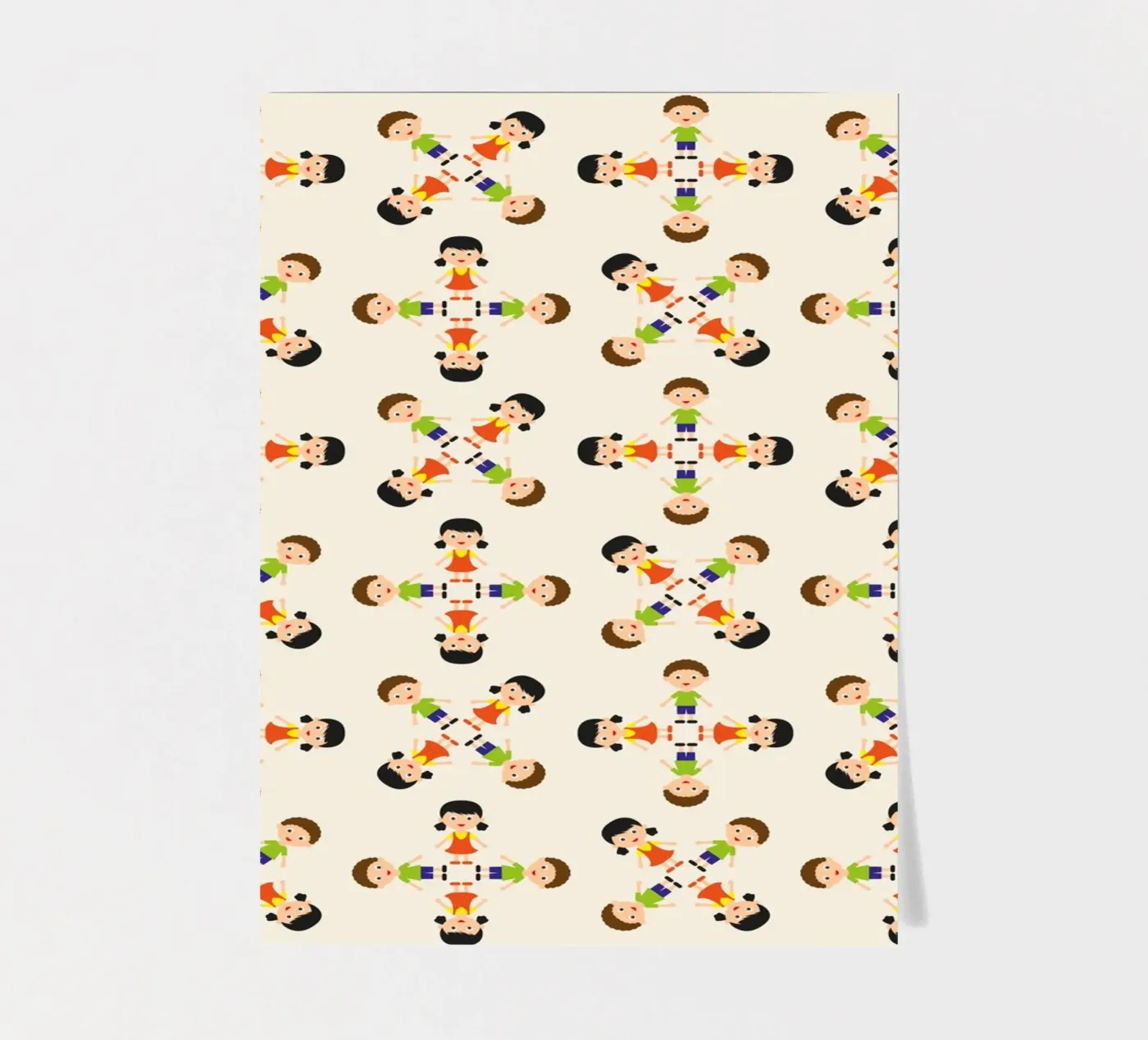 Children pattern sticker sheet by kathrinmay