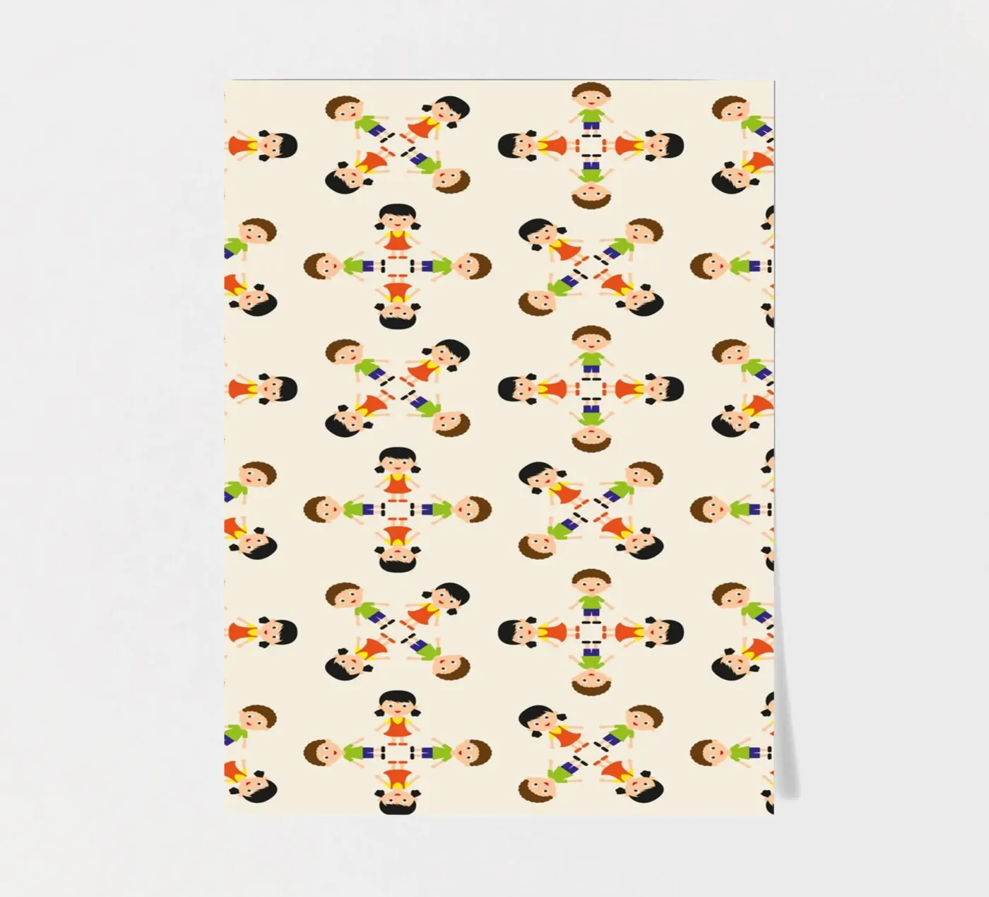 Children pattern foglio adesivo da kathrinmay