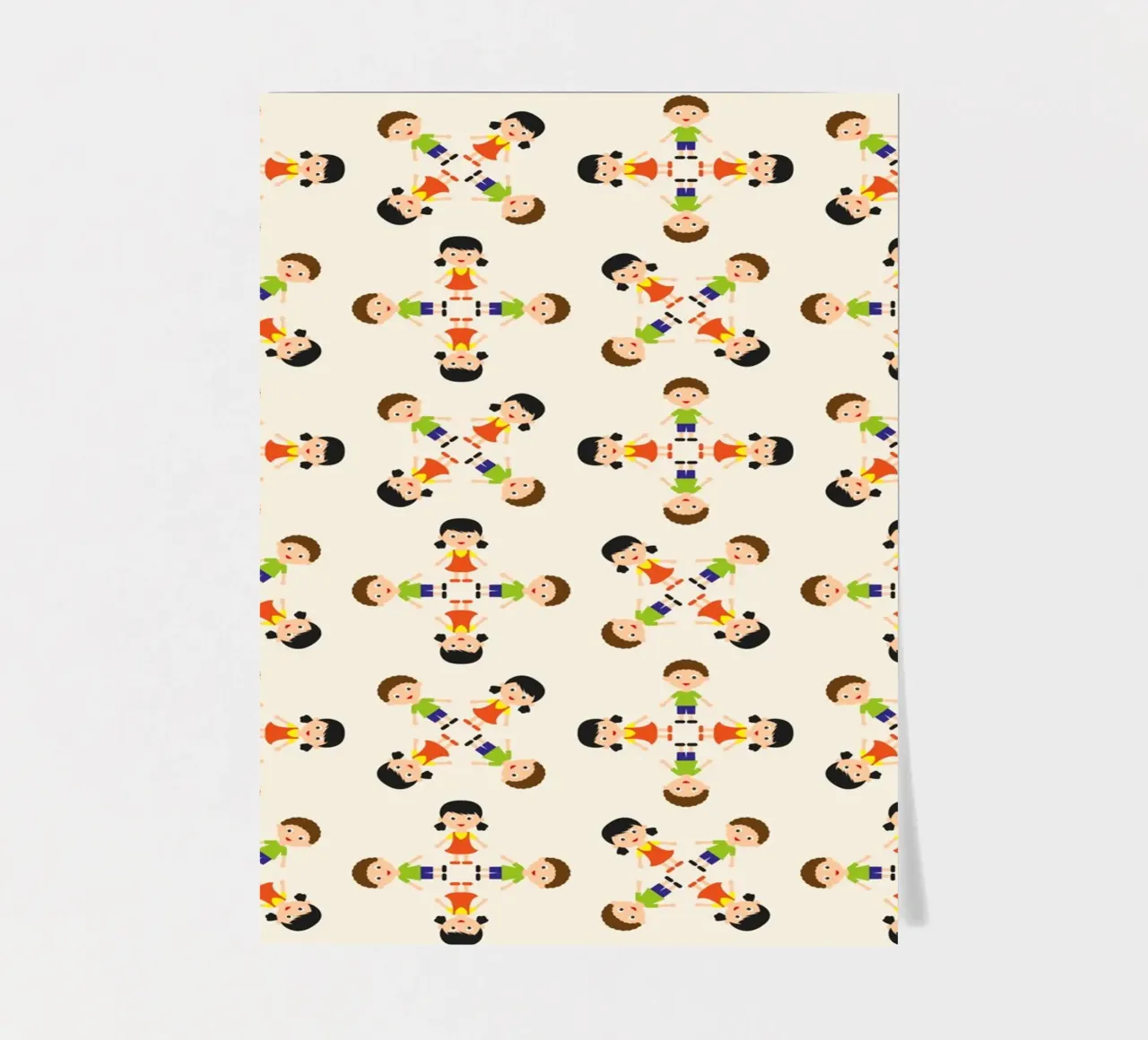 Children pattern sticker sheet by kathrinmay