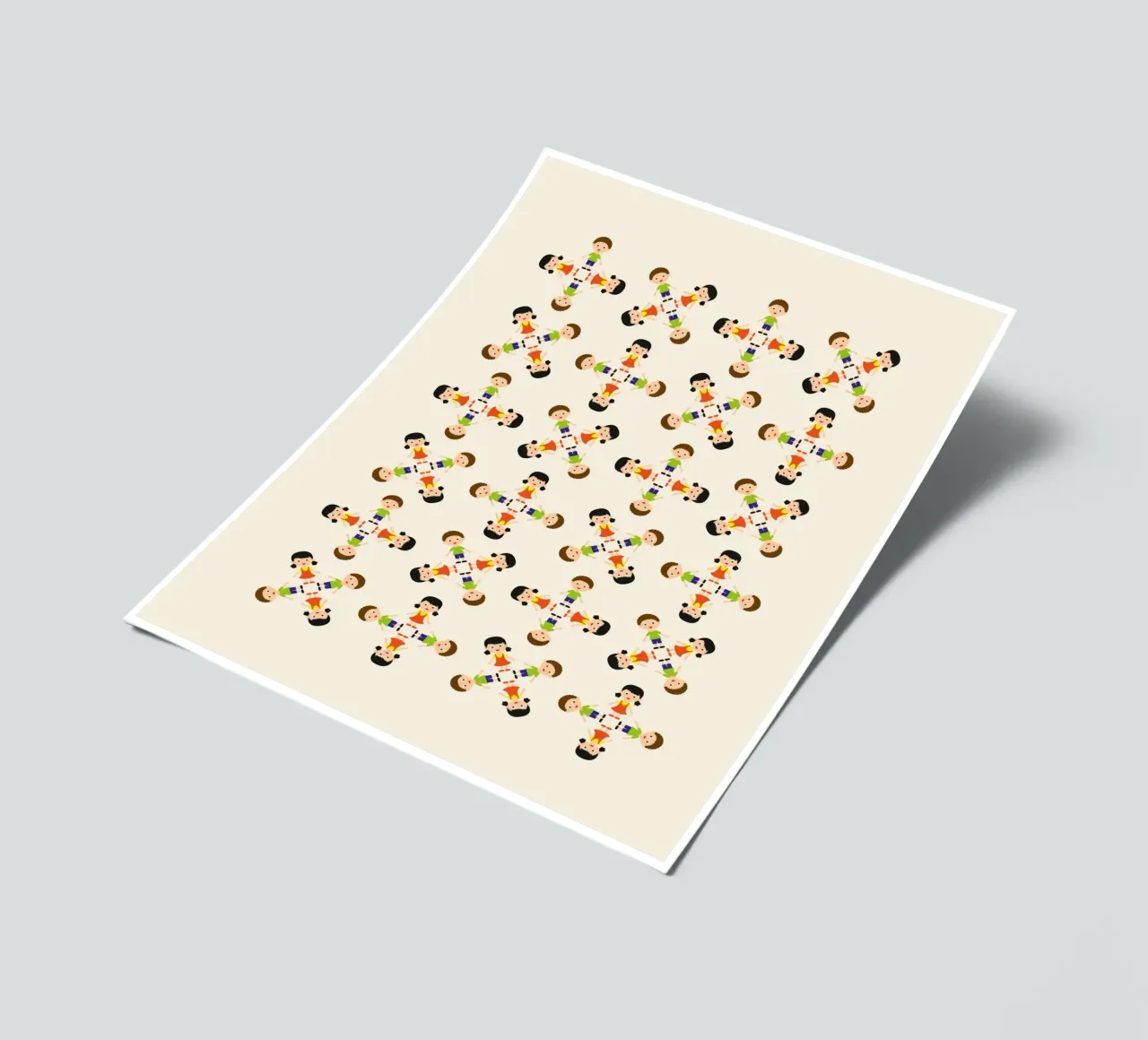 Children pattern sticker sheet by kathrinmay