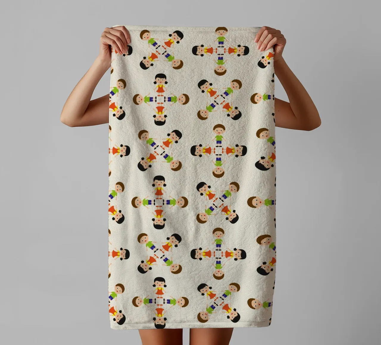 Children pattern badhanddoek van kathrinmay