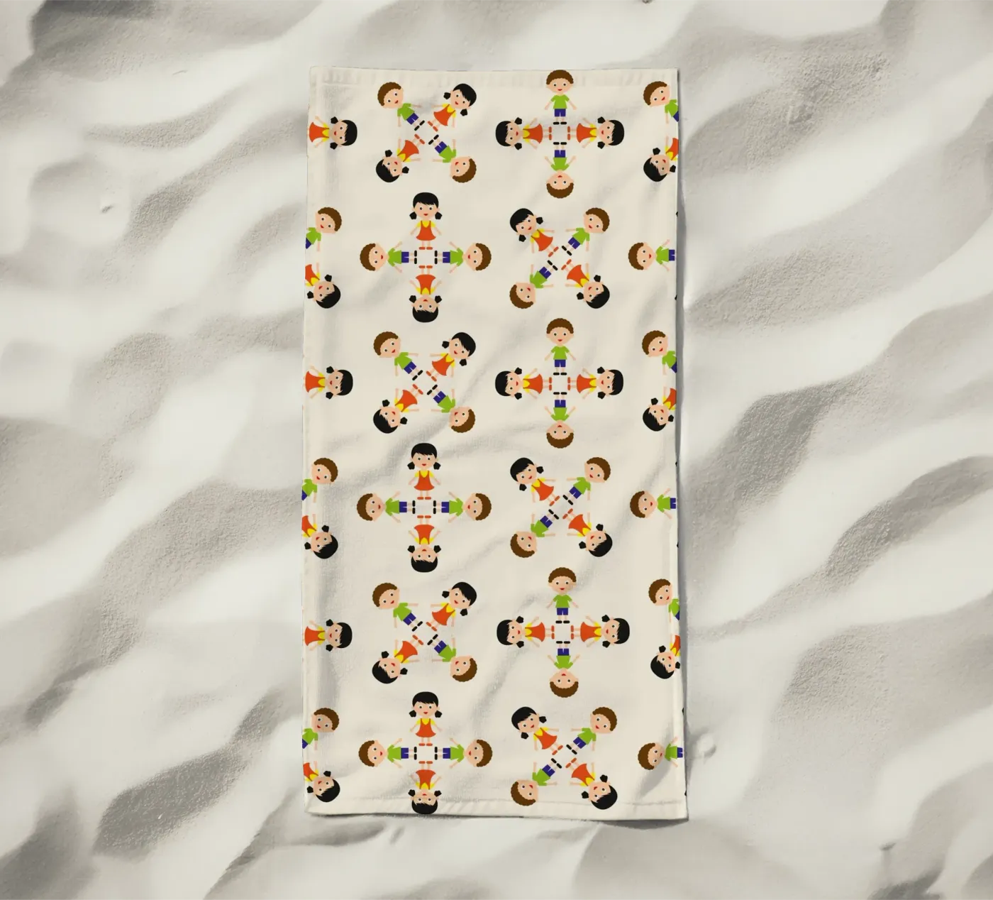 Children pattern Strandtuch von kathrinmay