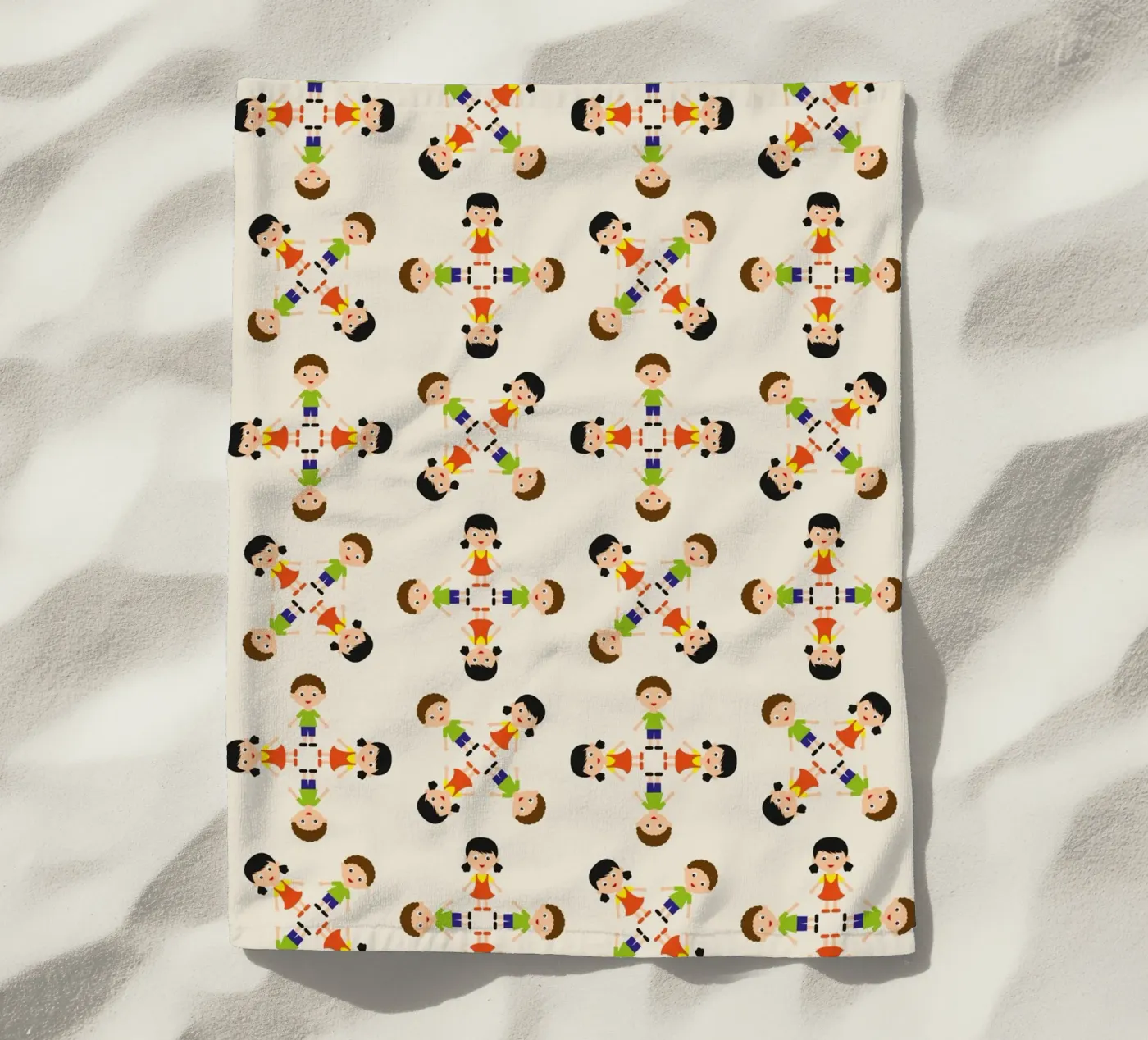 Children pattern Strandtuch von kathrinmay