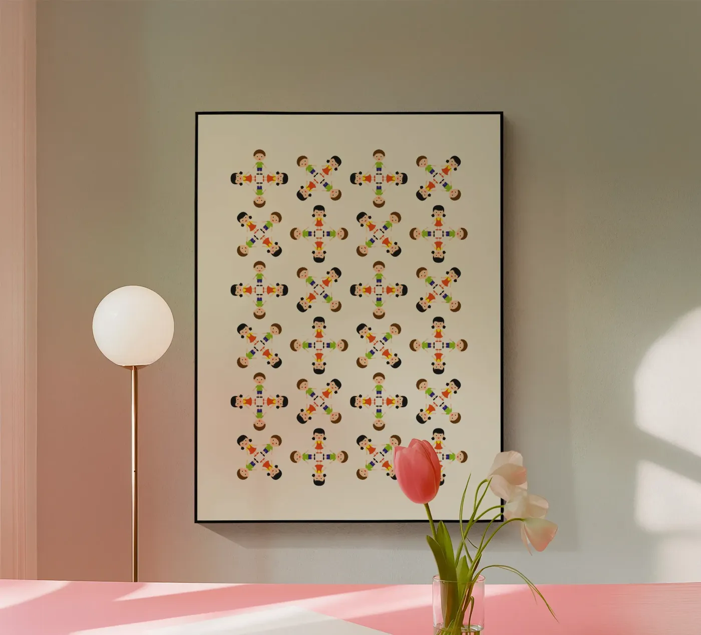 Children pattern acryl van kathrinmay