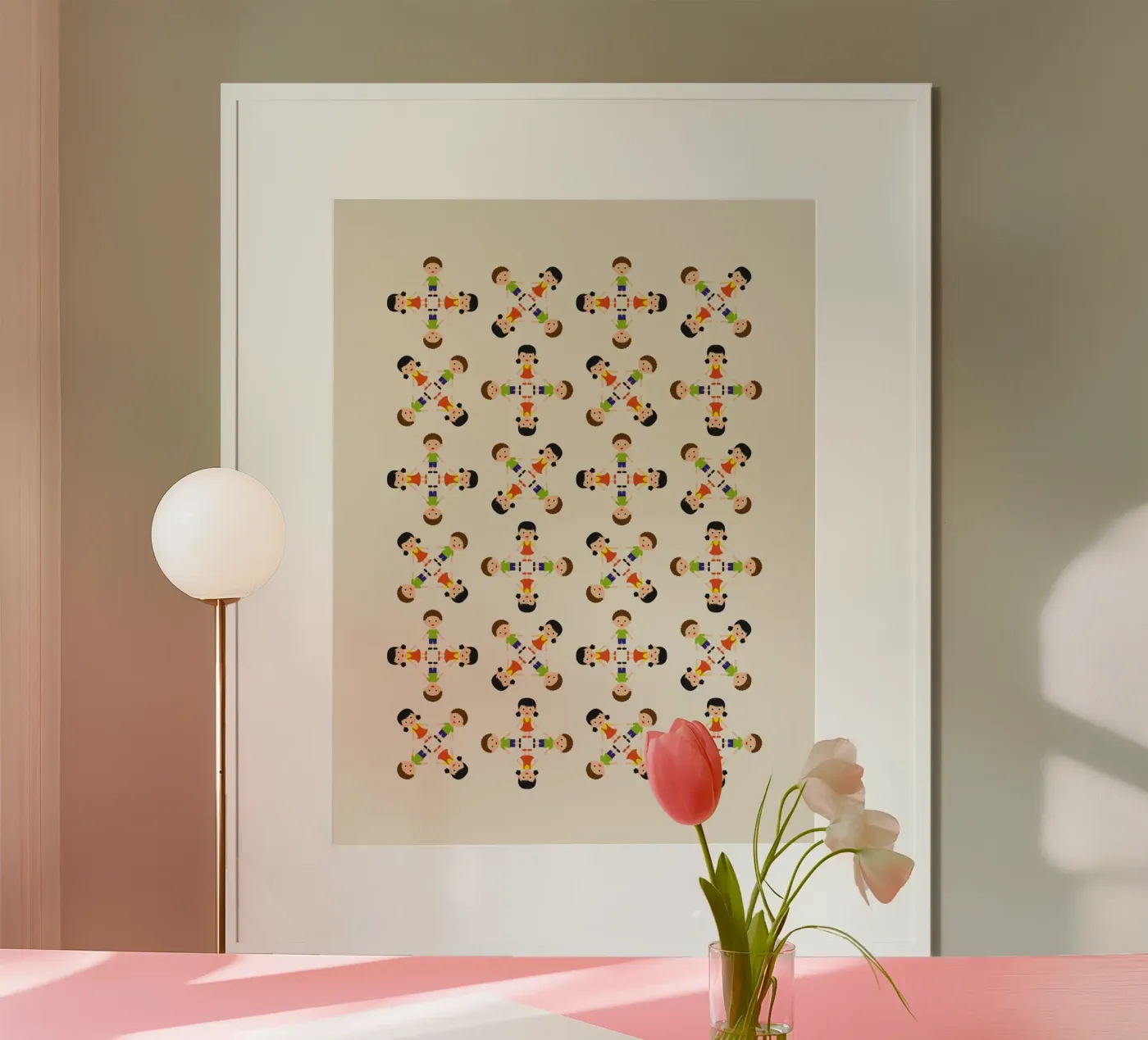 Children pattern poster van kathrinmay