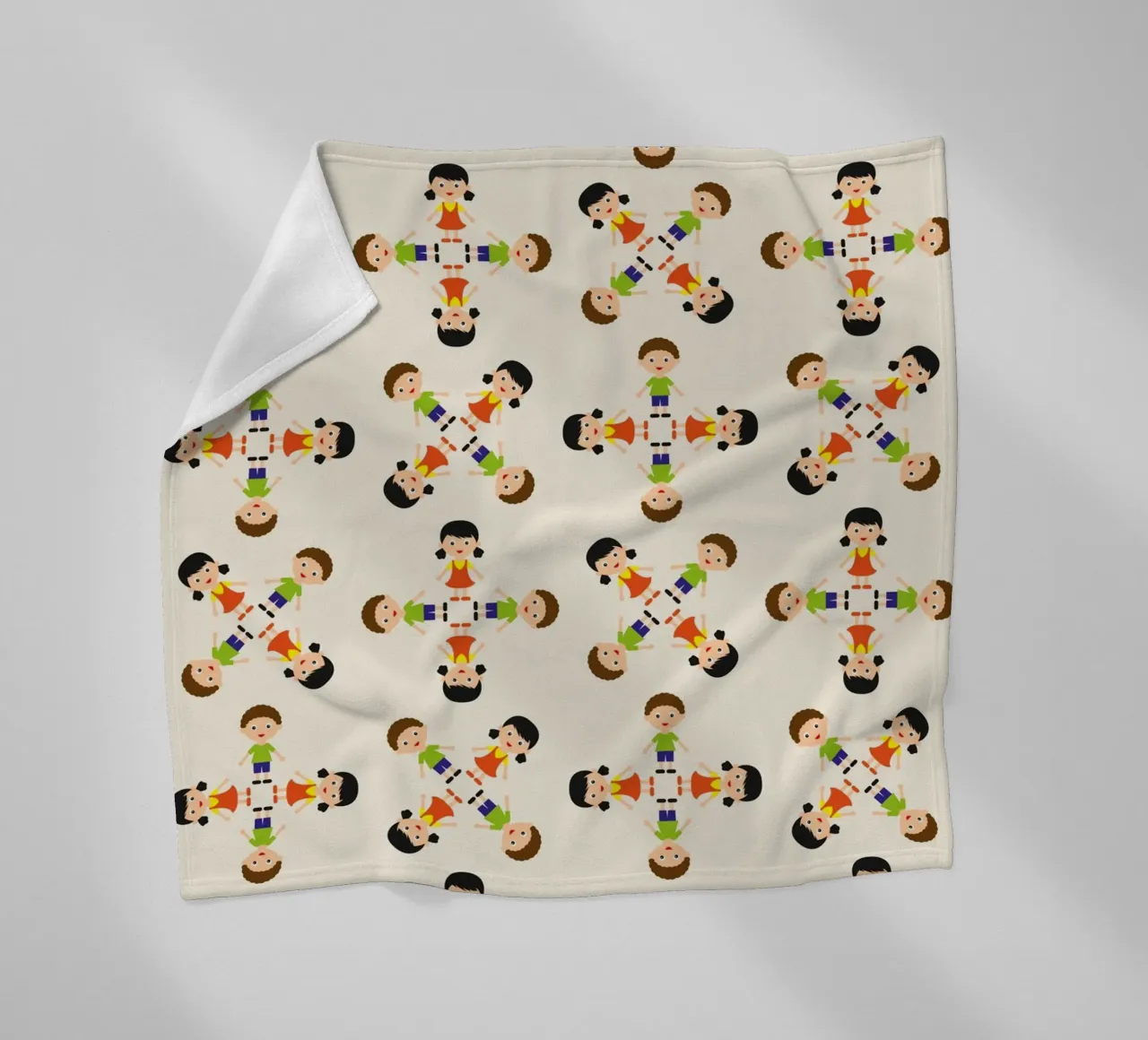 Children pattern Fleecedecke von kathrinmay