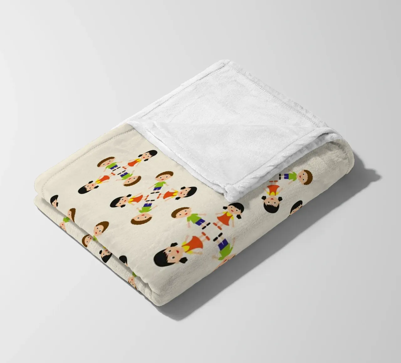 Children pattern Fleecedecke von kathrinmay