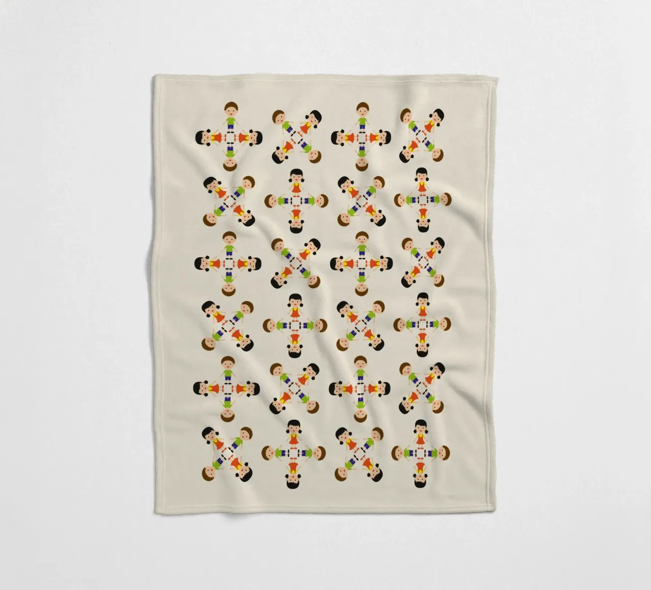 Children pattern Fleecedecke von kathrinmay