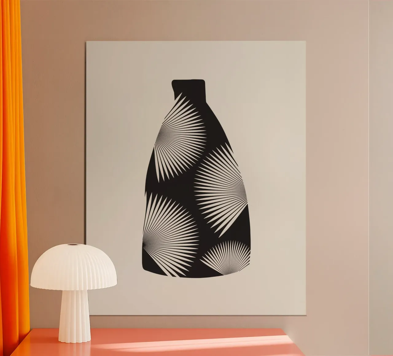Vaso di palma a ventaglio poster da Little Dean