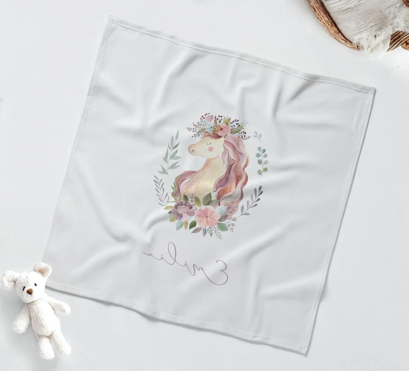 Unicorn fleecedeken van Kartenliebe