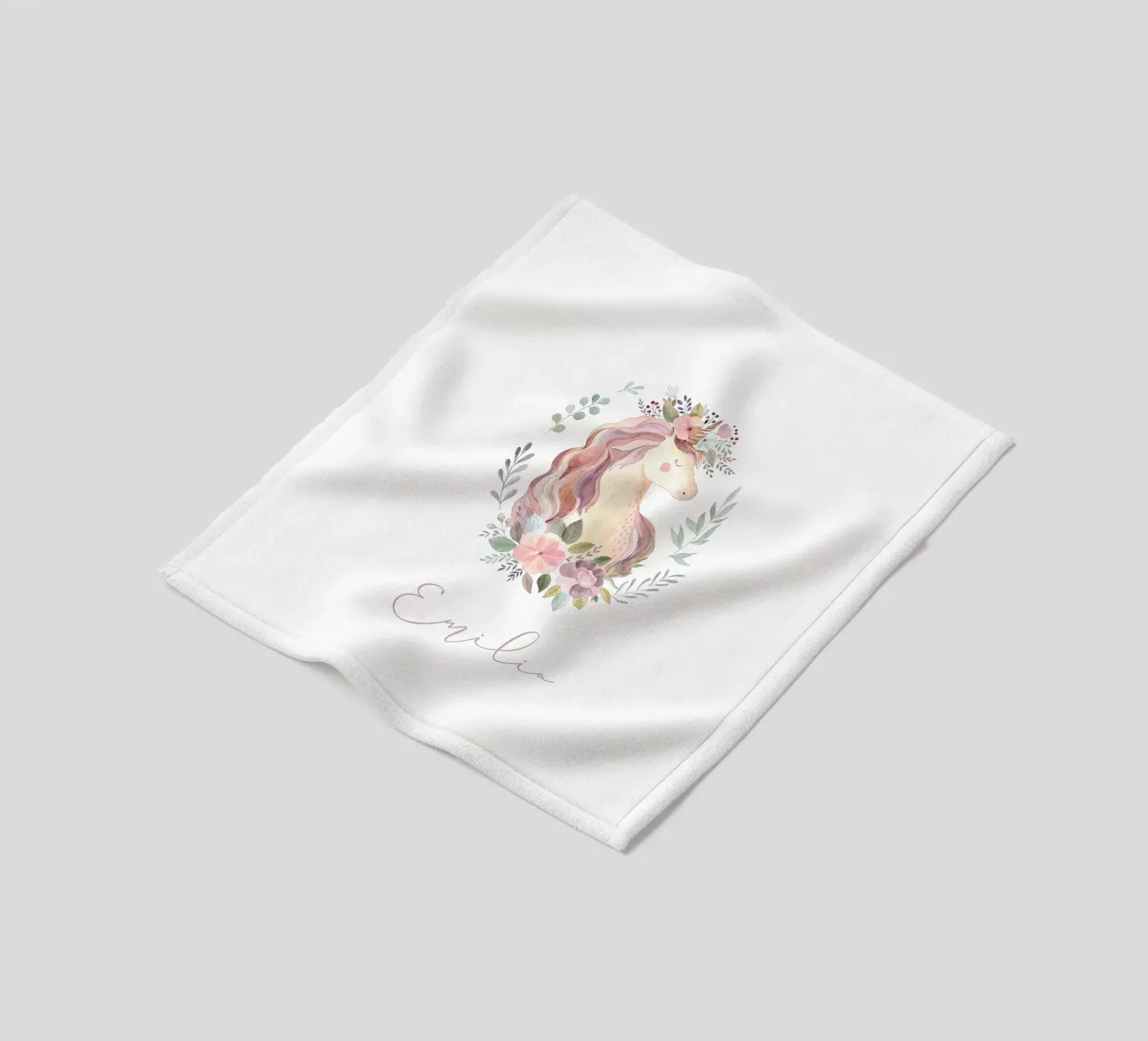 Unicorn fleecedeken van Kartenliebe