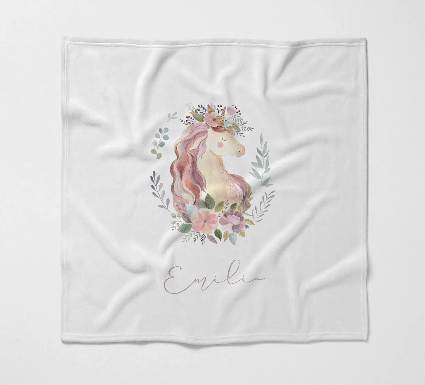 Unicorn fleecedeken van Kartenliebe