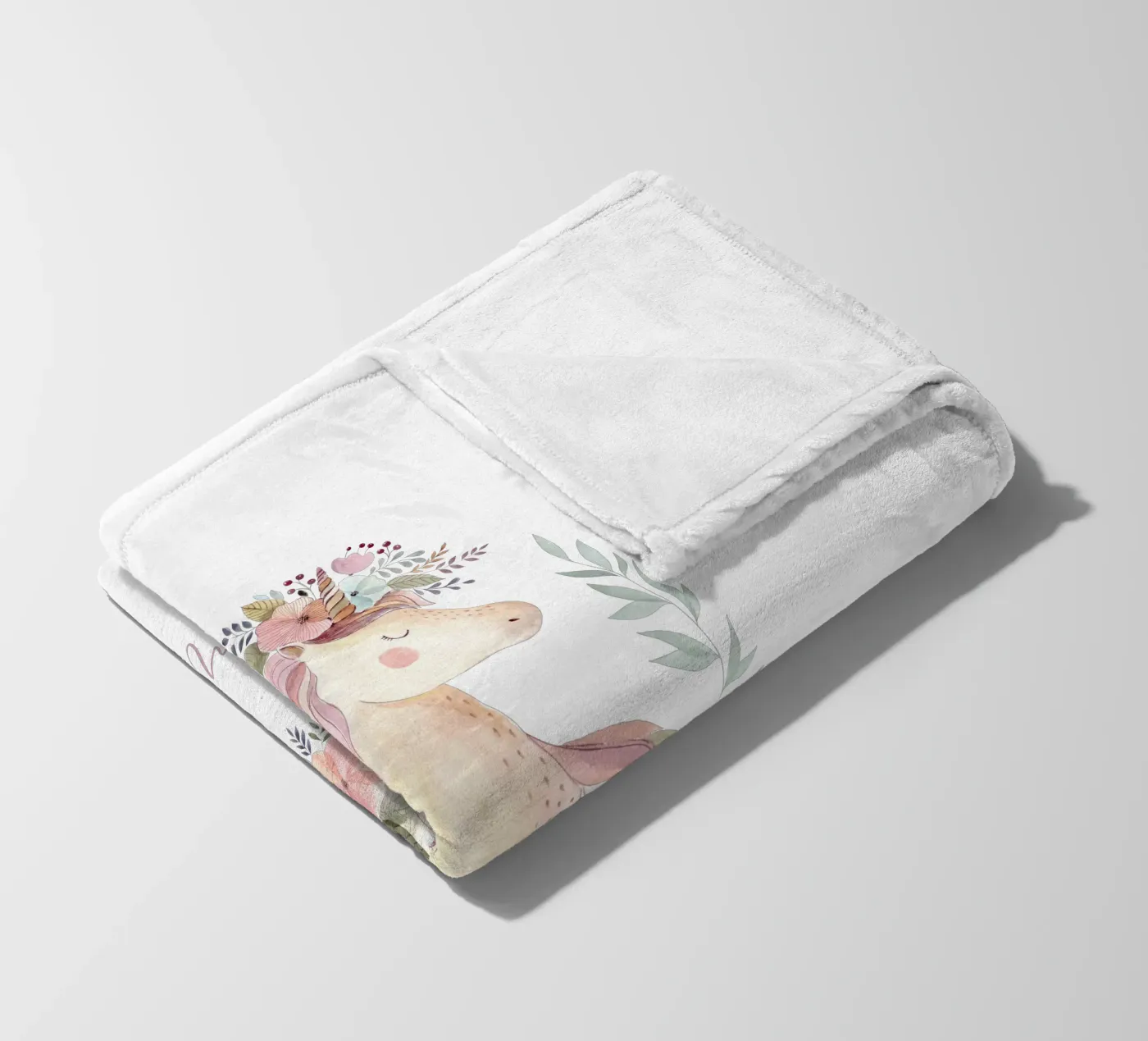 Unicorn fleecedeken van Kartenliebe