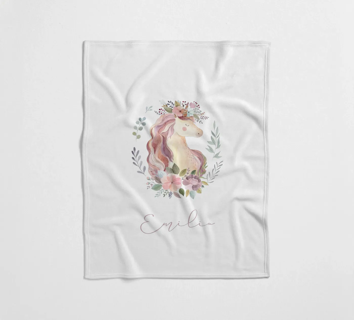 Unicorn fleecedeken van Kartenliebe